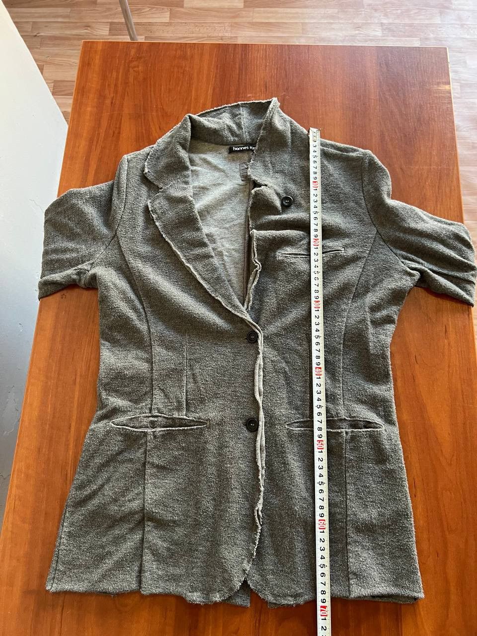 hannes roether HANNES ROETHER WOMAN GRAY AVANT GARDE BLAZER JACKET SIZE S Size S / US 4 / IT 40 - 14 Thumbnail
