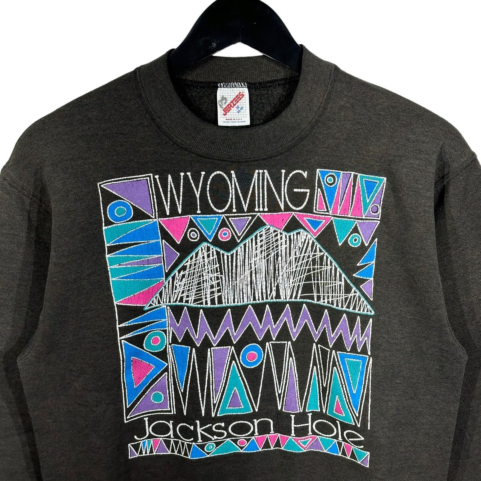 Vintage Vintage Wyoming Jackson Hole Crewneck Size US M / EU 48-50 / 2 - 2 Thumbnail