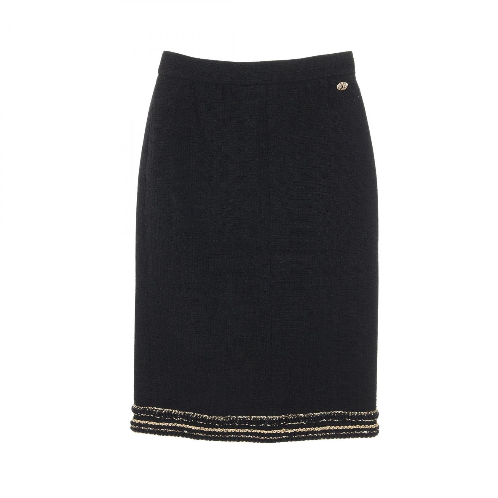 Chanel Chanel Chanel Tweed Wool Skirt Textile Skirts P56912V30555 DUTY FREE for USA Size ONE SIZE - 1 Thumbnail
