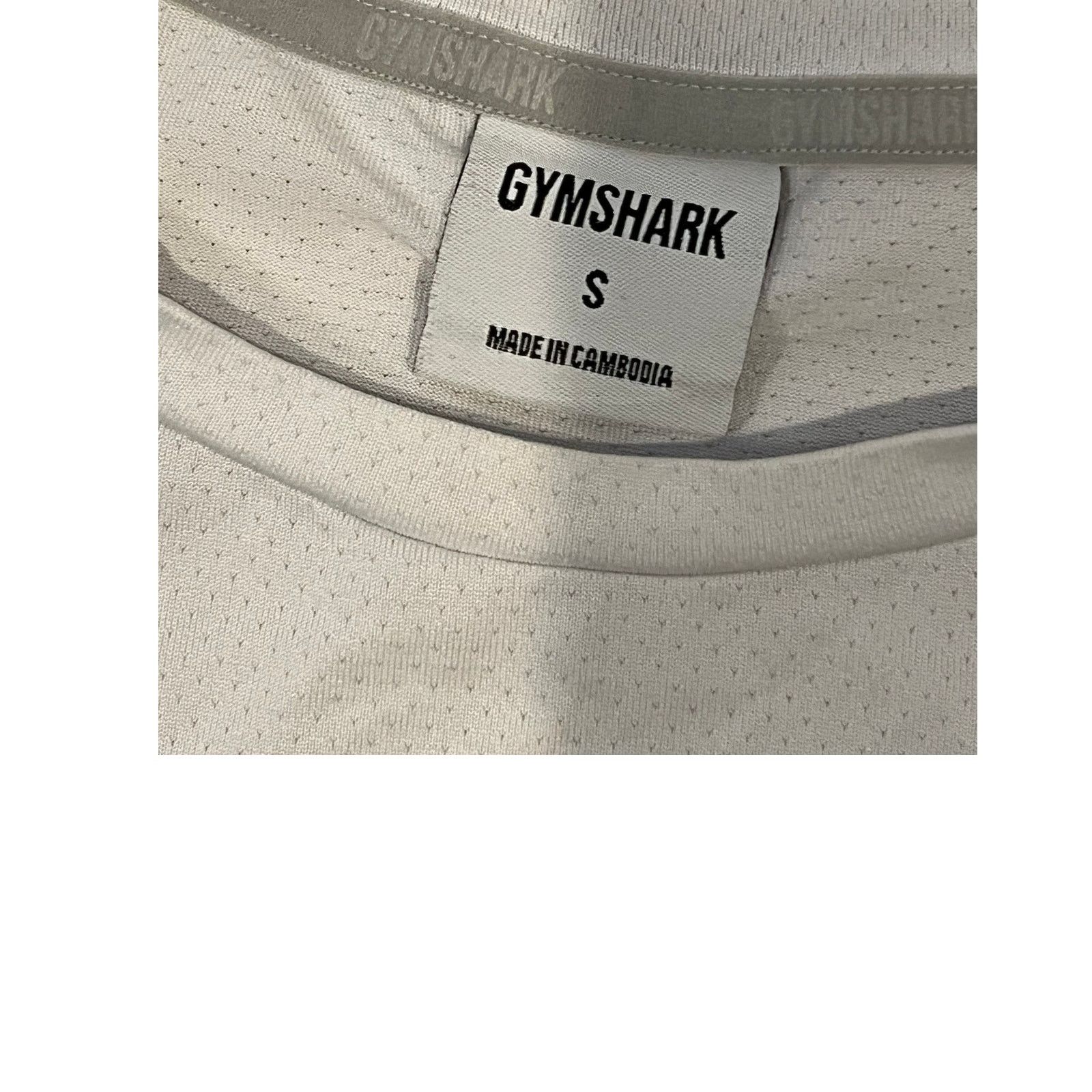 Gymshark Gymshark White Sweat Wicking T-Shirt Mens S Size US S / EU 44-46 / 1 - 3 Thumbnail