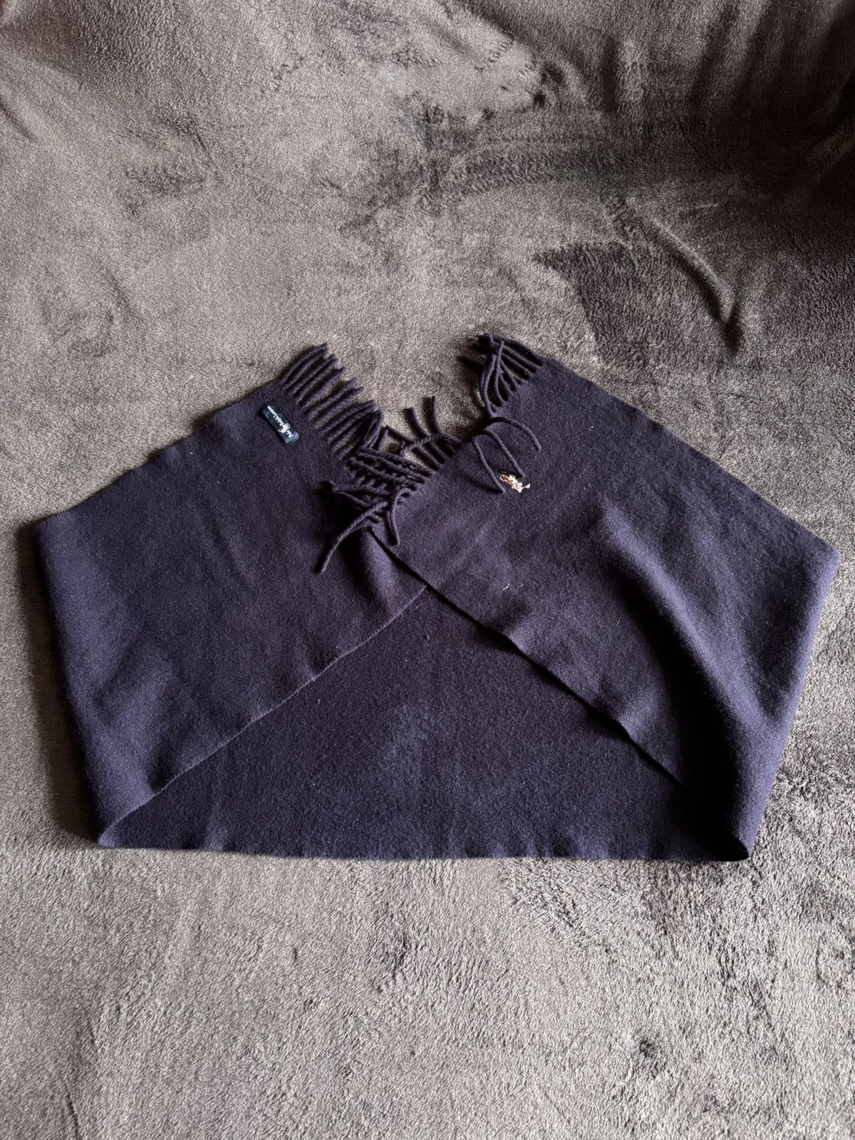 Polo Ralph Lauren × Vintage Polo Ralph Lauren cashmere scarf logo vintage Size ONE SIZE - 8 Thumbnail