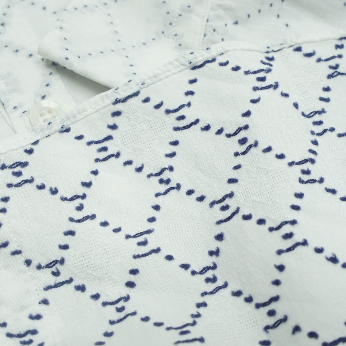 Takeo Kikuchi *NoTariff Takeo Kikuchi Stitch Pattern LS Shirt Size US L / EU 52-54 / 3 - 9 Thumbnail
