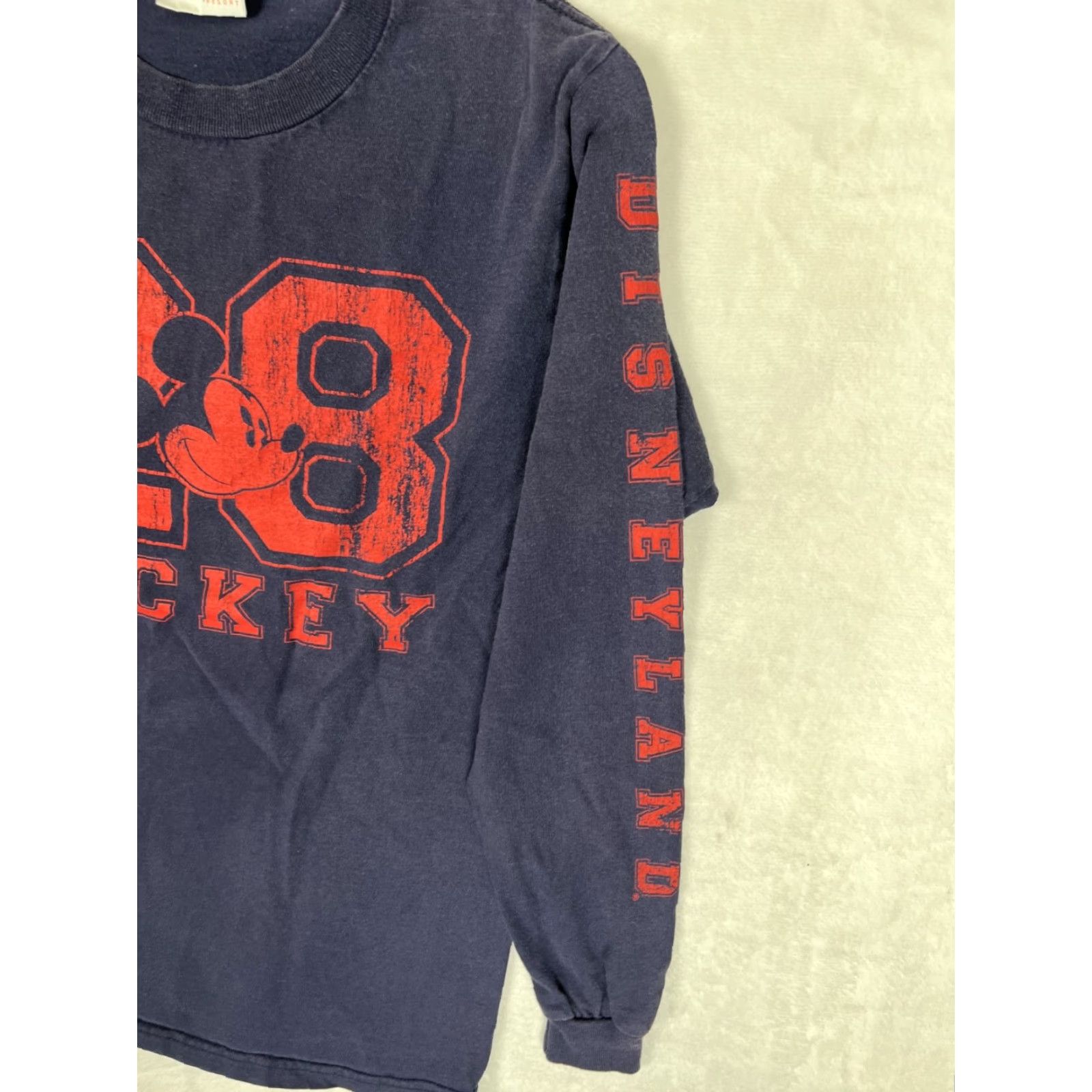 Disney VINTAGE Disney Mickey Mouse T-Shirt Cotton Gray Crew Neck Long Sleeve S Men's 90s Retro Disney Theme Size US S / EU 44-46 / 1 - 3 Thumbnail