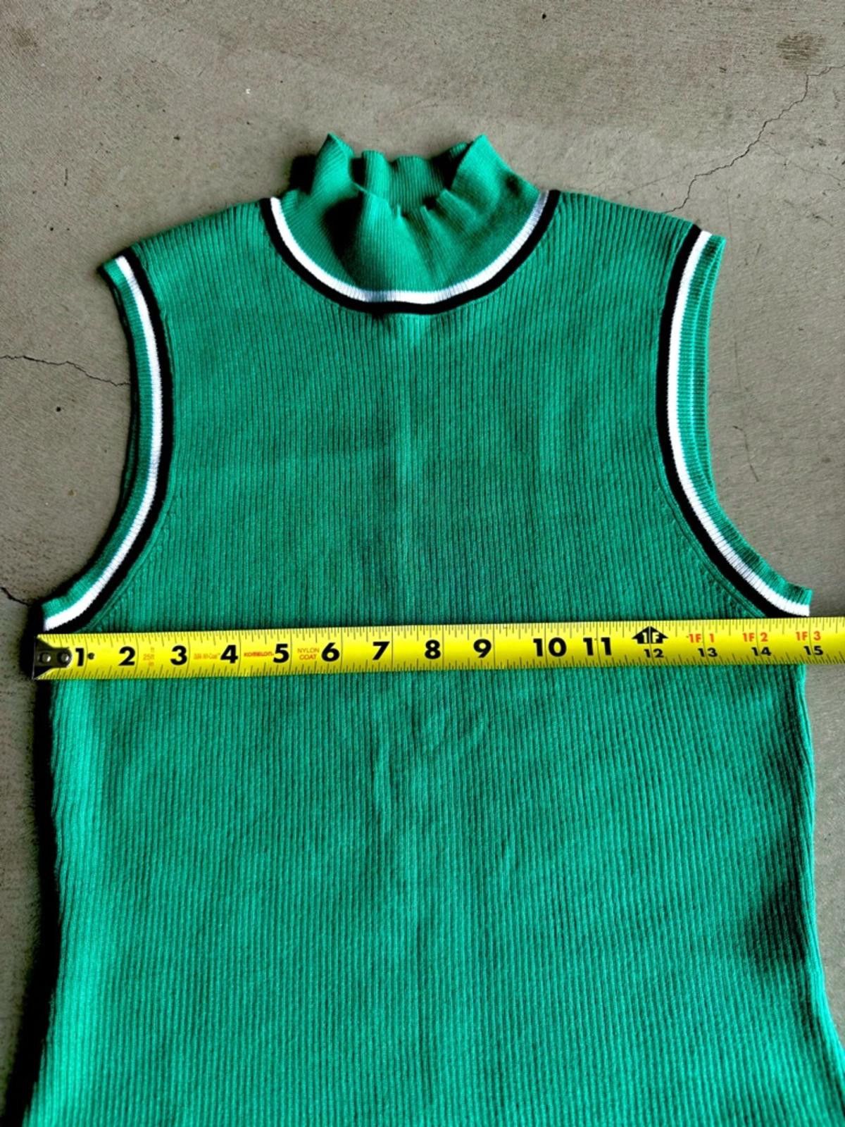 Other Cable & Gauge / Ribbed Mock Neck Sleeveless Top / Green Size L / US 10 / IT 46 - 3 Thumbnail