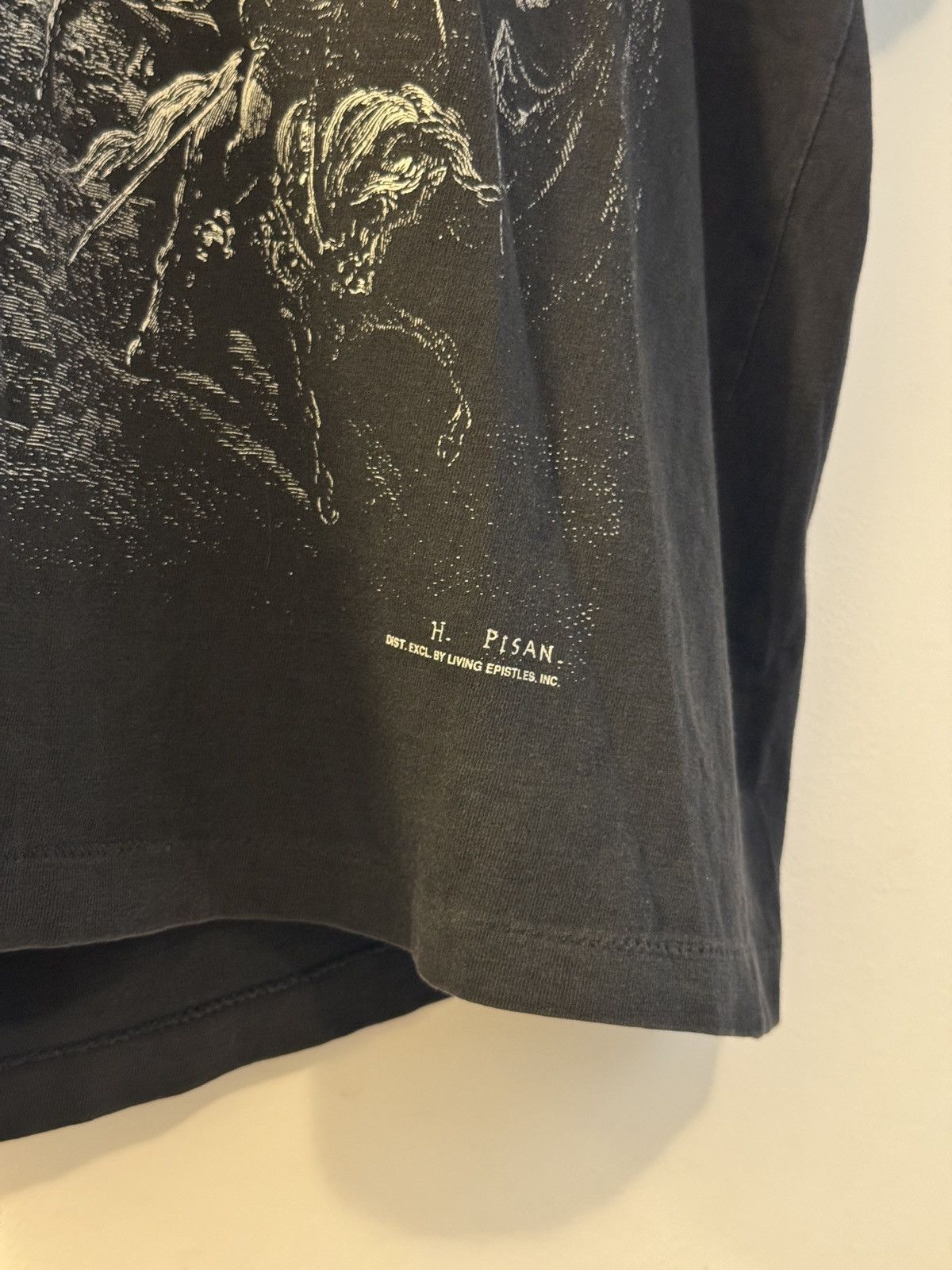 Vintage *RARE* 90s VINTAGE GUSTAVE DORE ART TEE GOD JESUS BIBLE TEE Size US XL / EU 56 / 4 - 3 Thumbnail