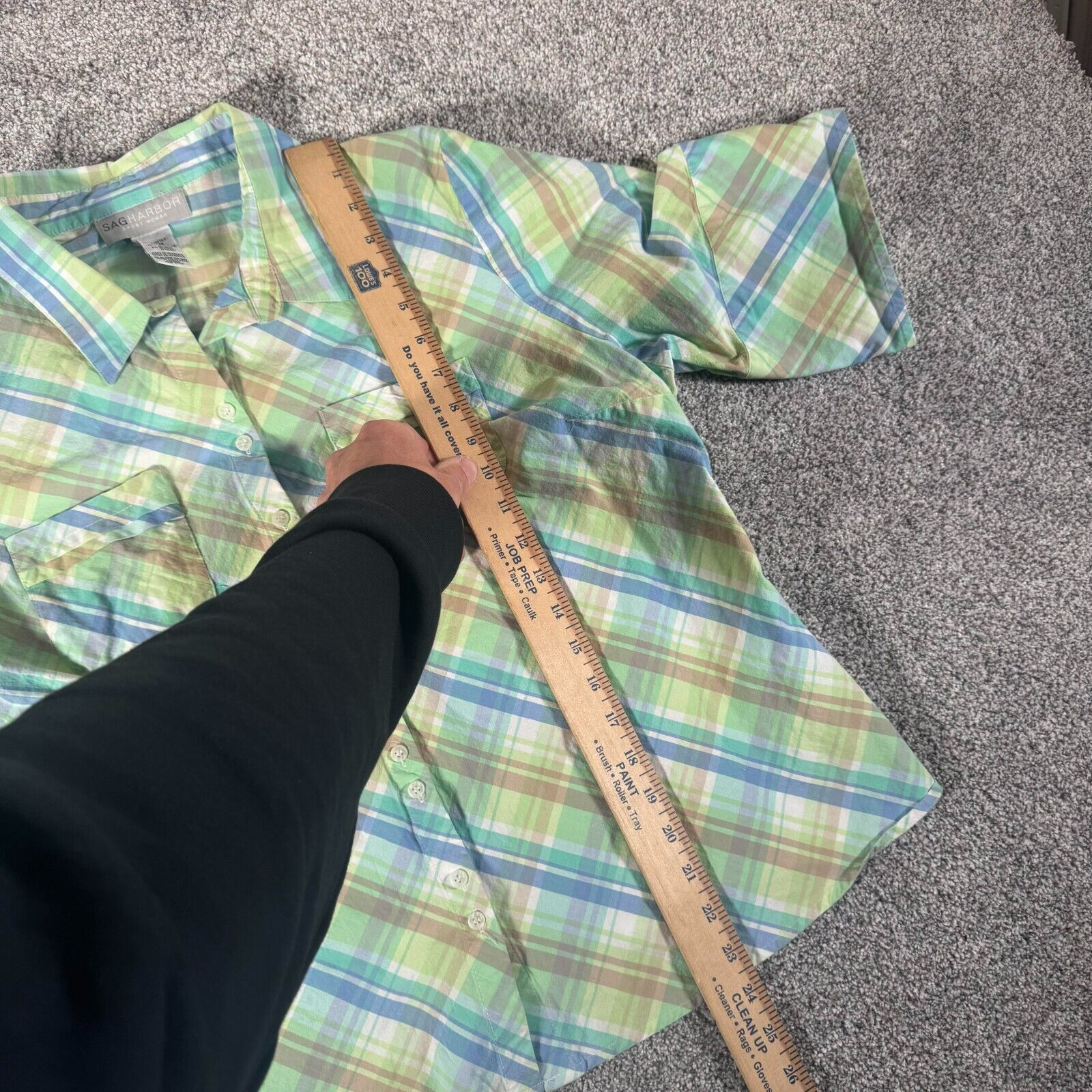 Other Sag Harbor Top 1X Plus Plaid Pastels Grandmacore Vintage Y2K Size XL / US 12-14 / IT 48-50 - 7 Thumbnail