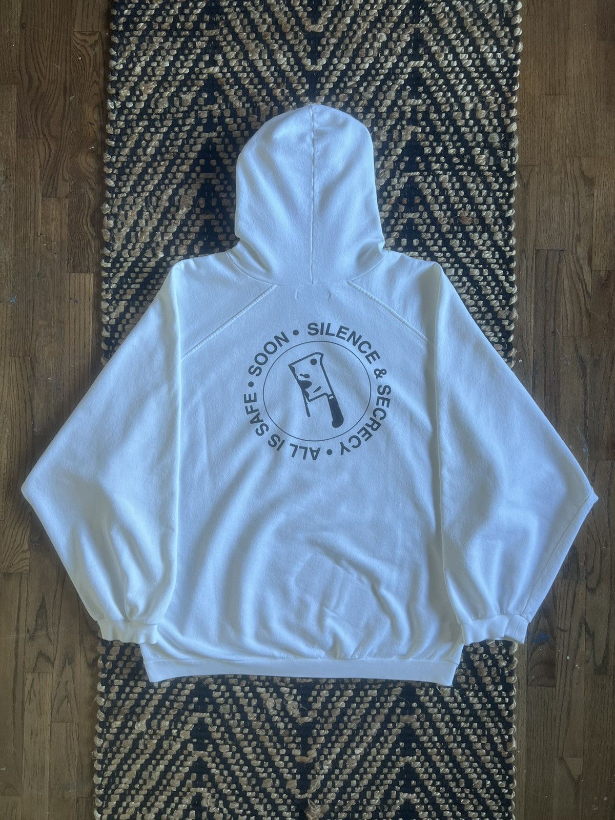 Raf Simons Raf Simons SS02 White “VNPPI” OS Hooded Sweatshirt Size US XL / EU 56 / 4 - 4 Thumbnail