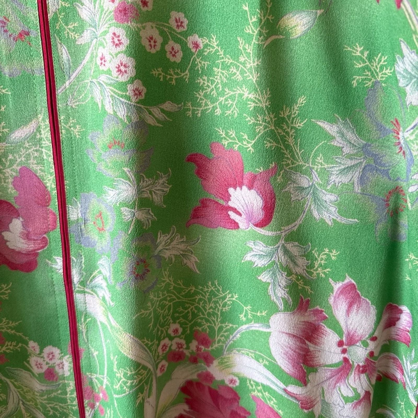 green floral easter dress Green Floral Flowy Dress main image 0