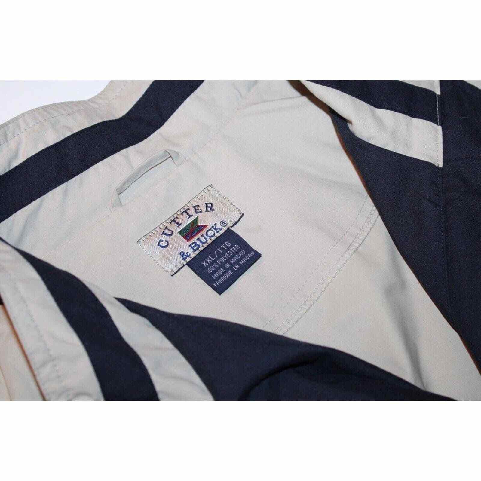 Cutter & Buck Cutter & Buck Men's Beige Windbreaker Rain Jacket Cream XXL Size US XXL / EU 58 / 5 - 4 Thumbnail