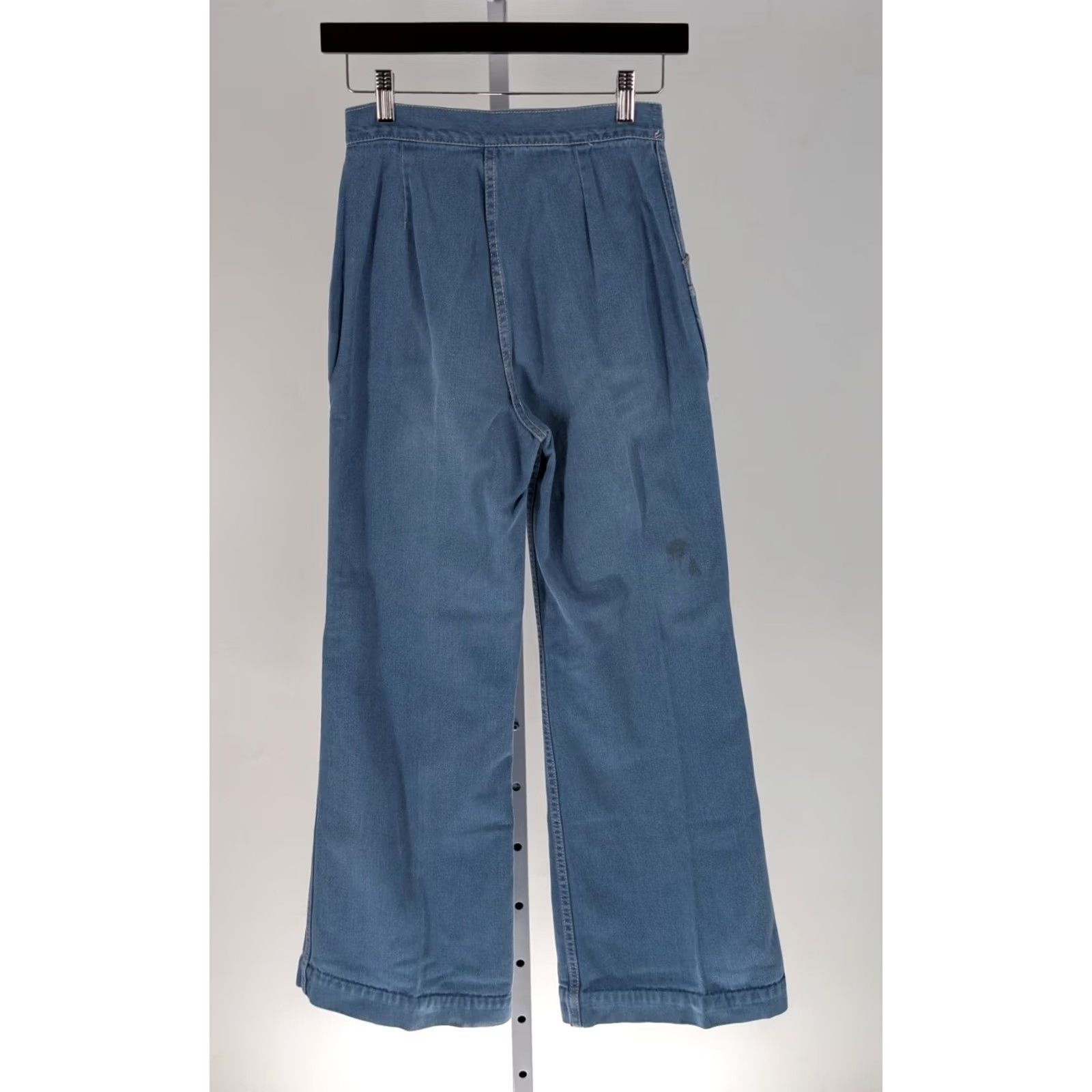 Vintage VINTAGE Sportswear International Jeans Main Selling Point Wide-Leg 70s High Rise Sailor Blue 25" Womens Jeans Size 25" / US 0 / IT 36 - 3 Thumbnail