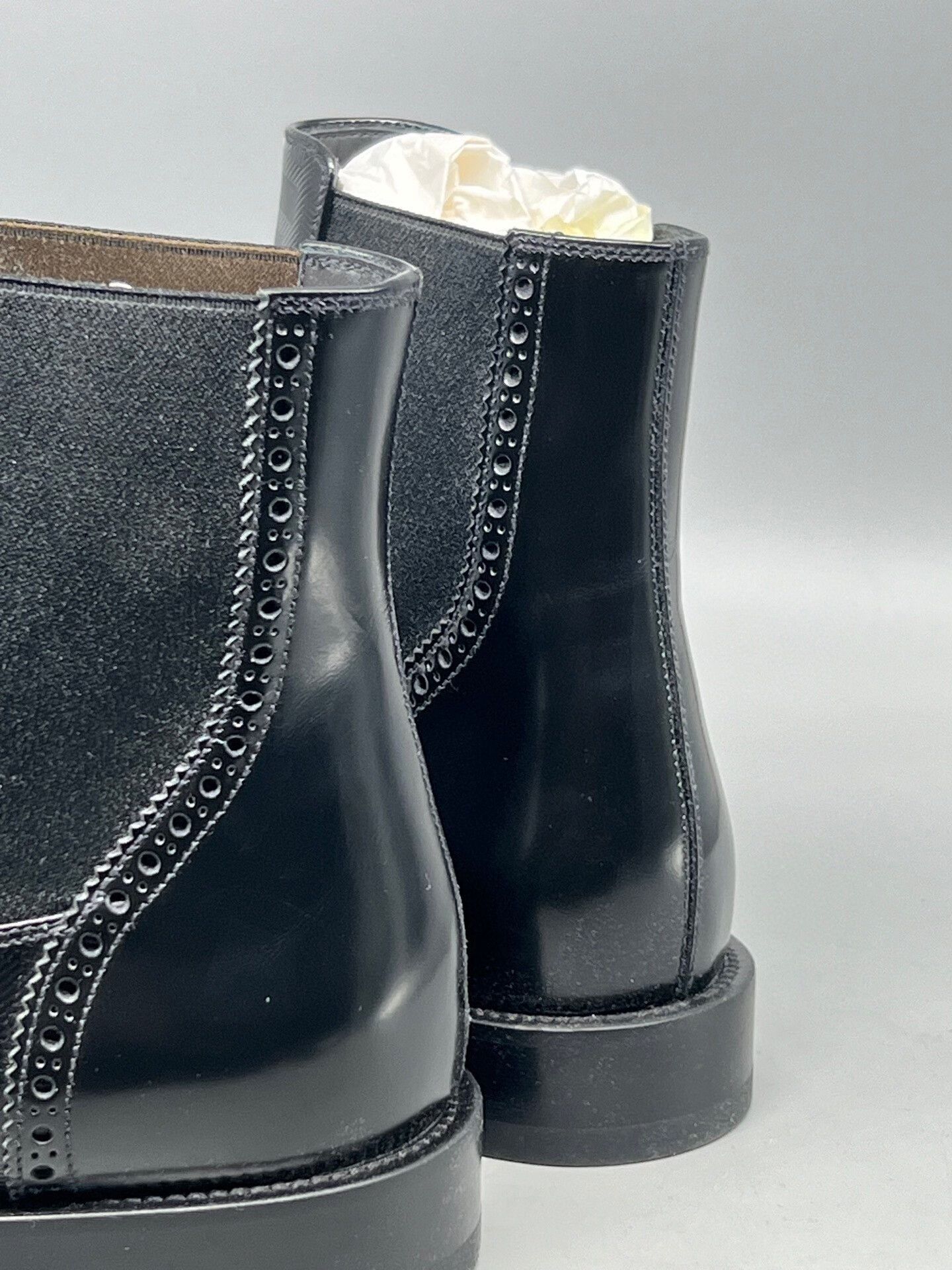 Fendi fendi black leather chelsea boots for men Size US 7 / EU 40 - 4 Thumbnail