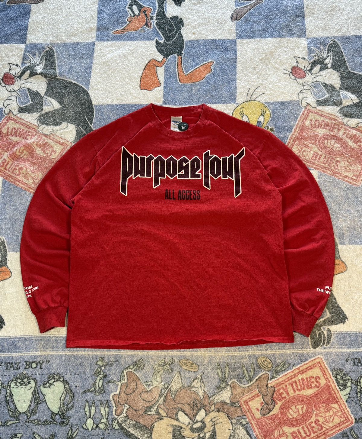 Justin Bieber Justin Bieber purpose tour long sleeve Size US XL / EU 56 / 4 - 1 Thumbnail