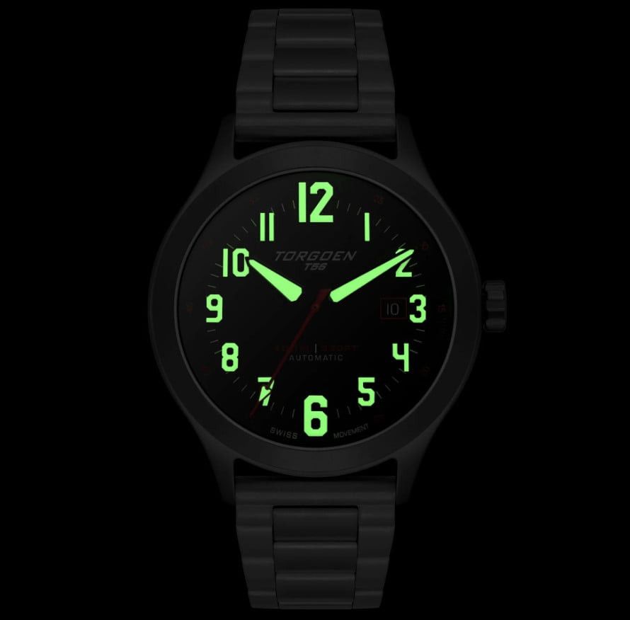 Other New Torgoen TN-1298 T56 44mm Black Steel Strap Watch Size ONE SIZE - 4 Thumbnail