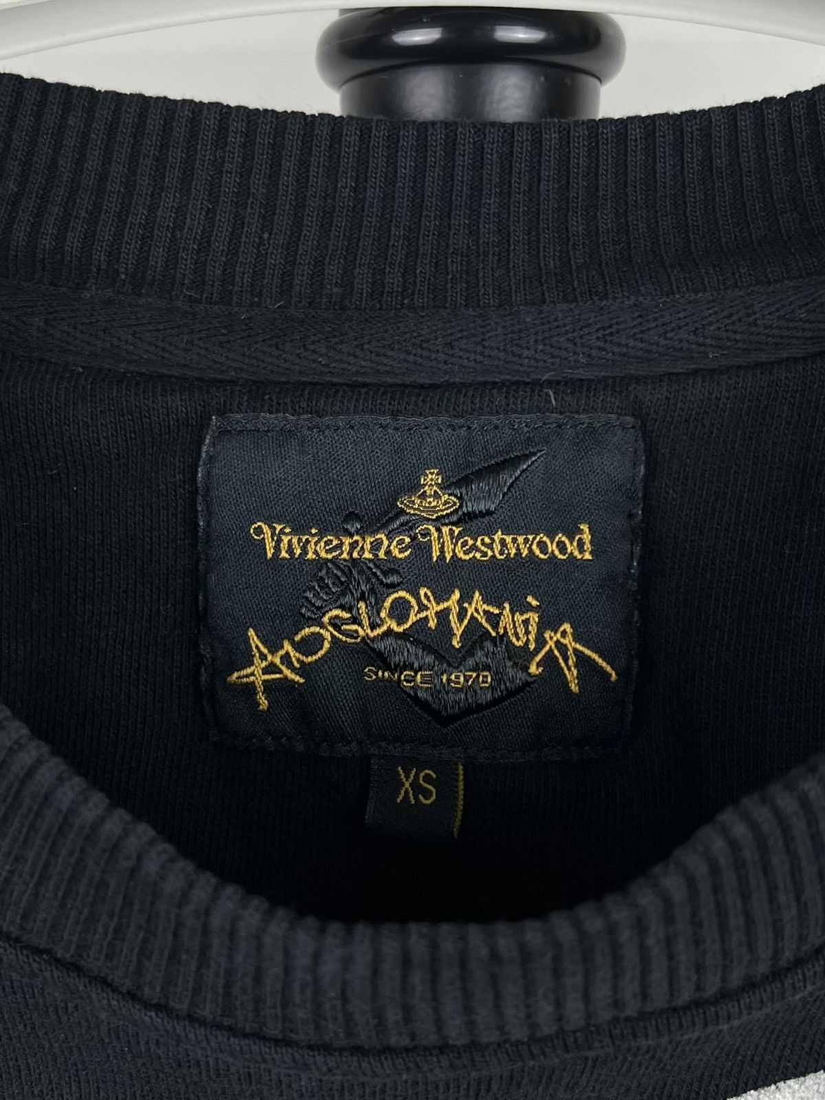 Vivienne Westwood VIVIENNE WESTWOOD Sweatshirt ANGLOMANIA Big Orb Logo Black Size US XS / EU 42 / 0 - 5 Thumbnail
