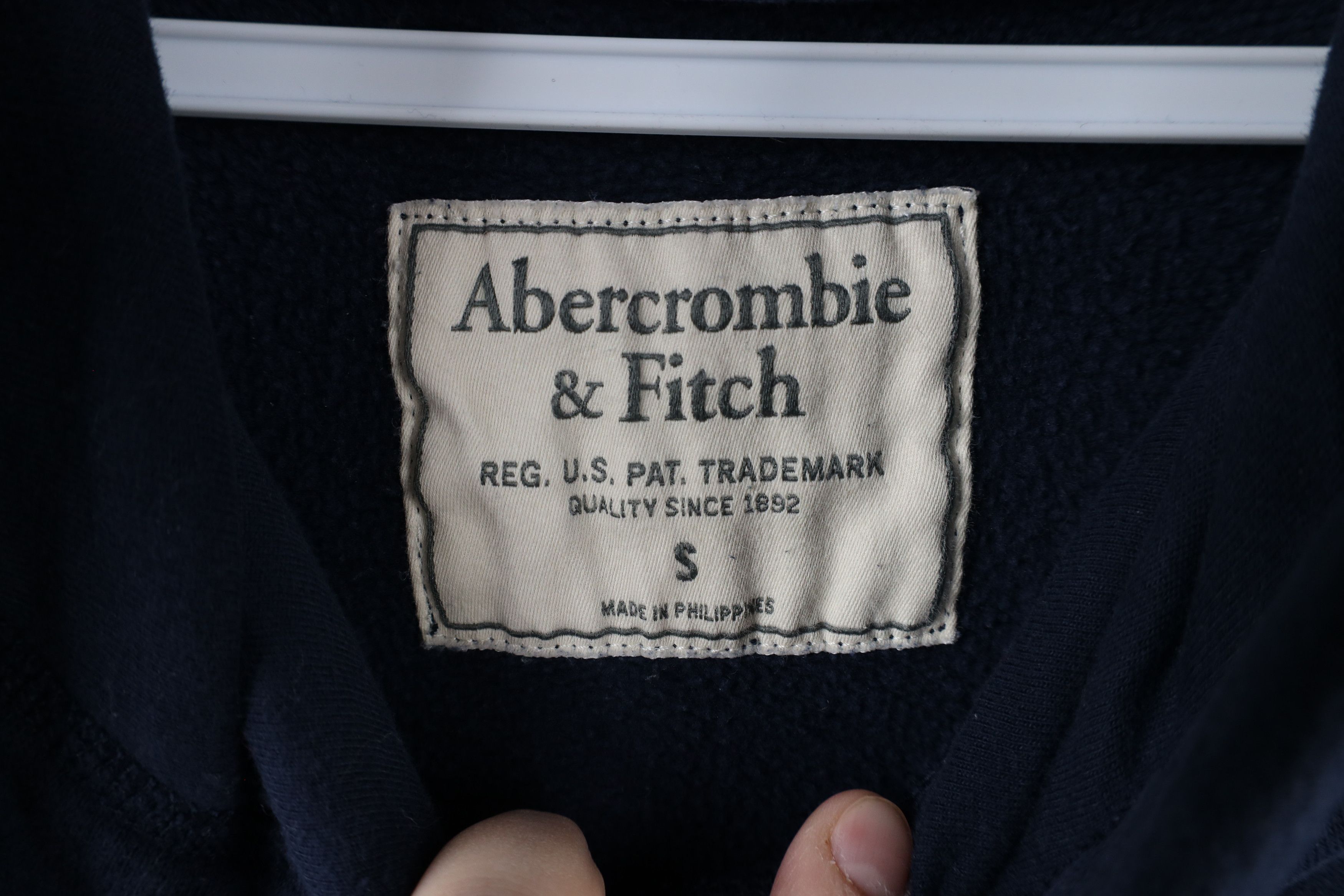 Abercrombie & Fitch × Vintage Vintage Y2K Abercrombie & Fitch Out Box Logo Hoodie Blue Size US S / EU 44-46 / 1 - 9 Thumbnail
