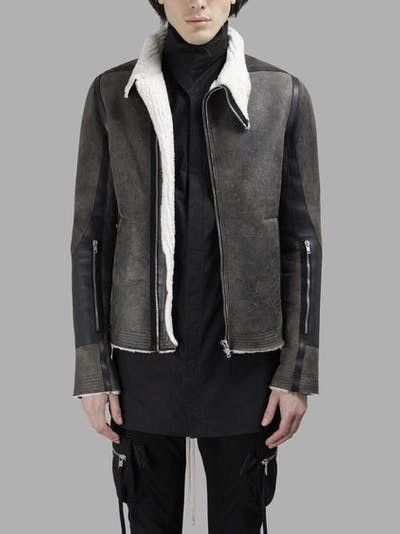 Rick Owens Rick Owens AW ‘17 Glitter Shearling Leather Jacket Size US M / EU 48-50 / 2 - 1 Thumbnail