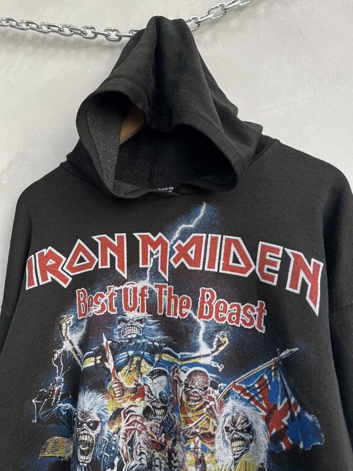 Iron Maiden 1998 iron Maiden tour hoodie Best of the Beast punk Size US M / EU 48-50 / 2 - 3 Thumbnail