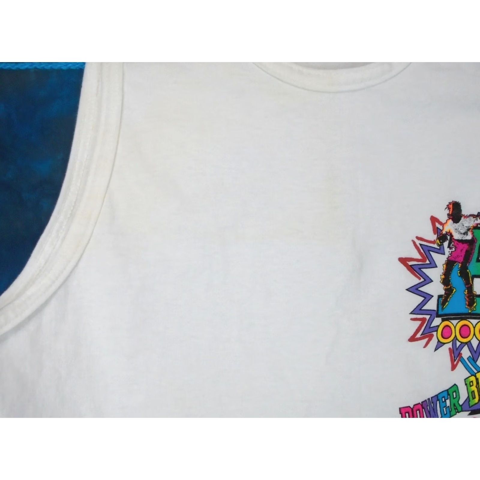 Vintage VINTAGE POWER BLADE SURF GEAR TANK TOP T-Shirt MEDIUM 80s 90s Men White Shirt Mens Size US M / EU 48-50 / 2 - 6 Thumbnail