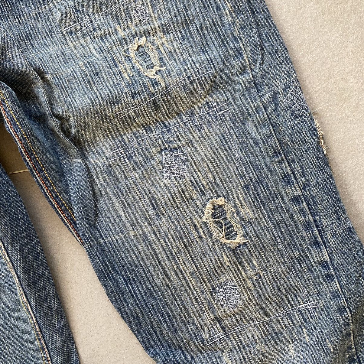 Japanese Brand Distressed denim straight leg Size US 34 / EU 50 - 5 Thumbnail
