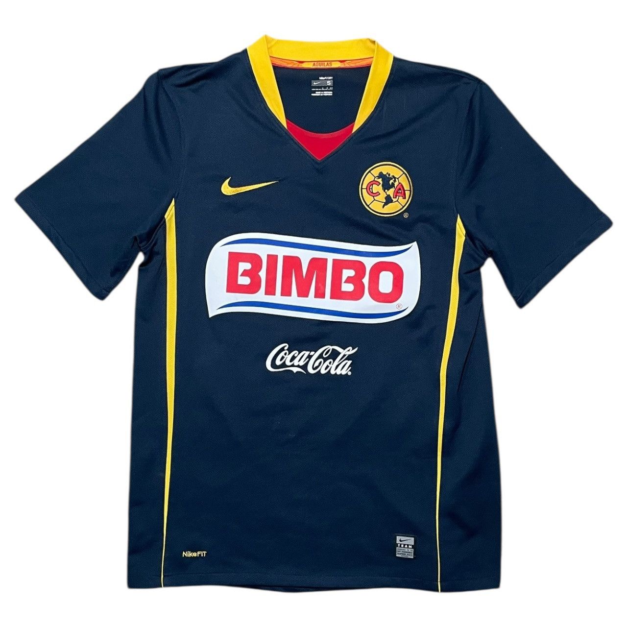 Nike Nike 2008/09 Club America Away Navy Soccer Jersey Sz S Size US S / EU 44-46 / 1 - 1 Thumbnail