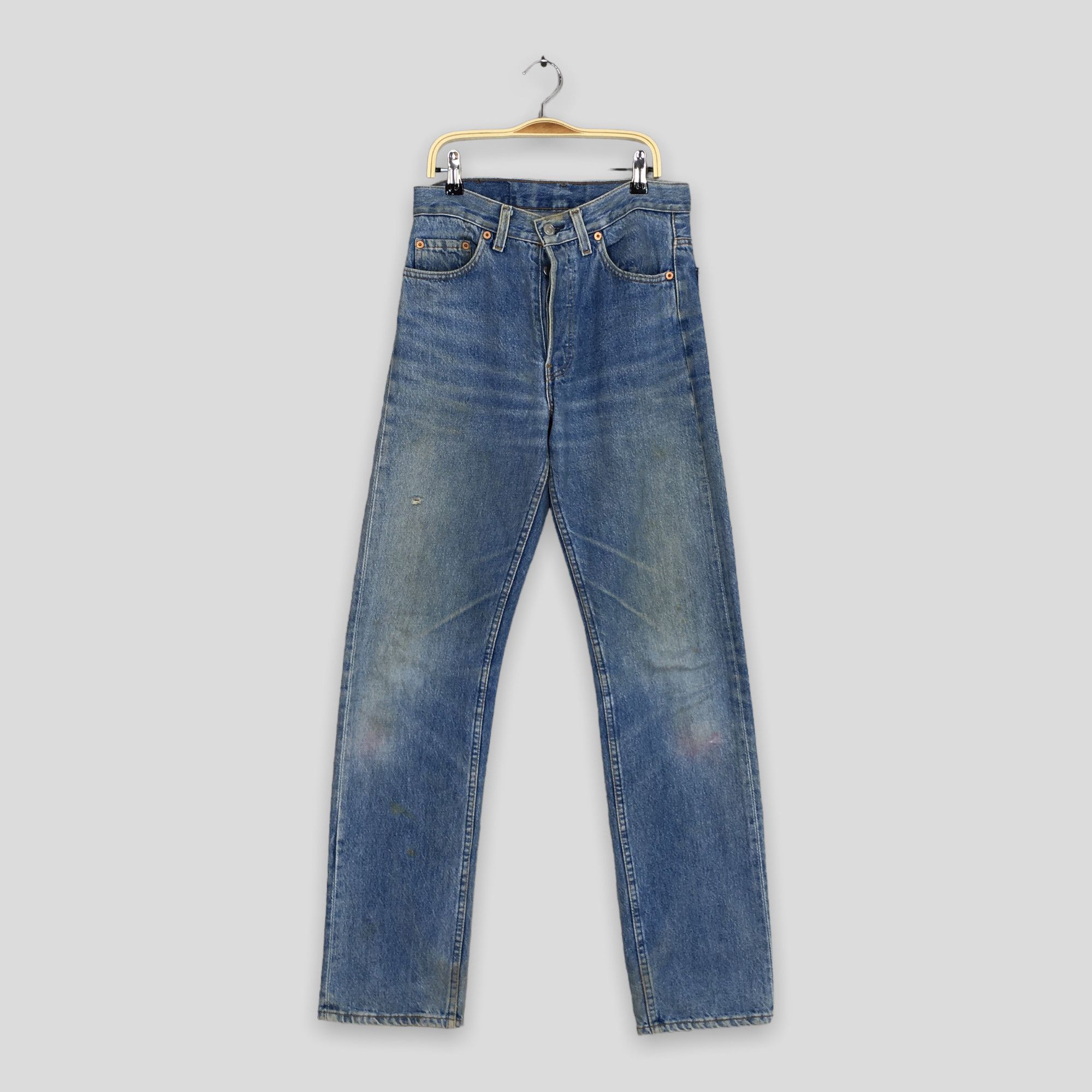 image of Size 28X32 Vintage 90's Levi's 501Xx Faded Blue Jeans, Men's