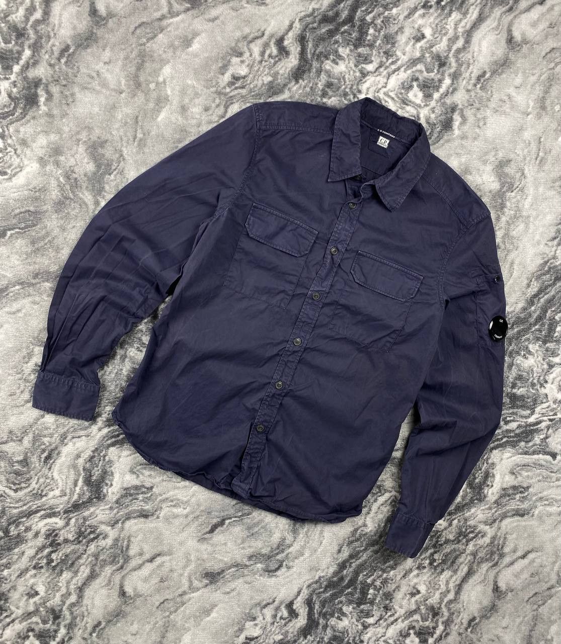 C.P. Company CP Company Shirt Button Up Goggle Pocket Long Sleeve Size US S / EU 44-46 / 1 - 1 Thumbnail