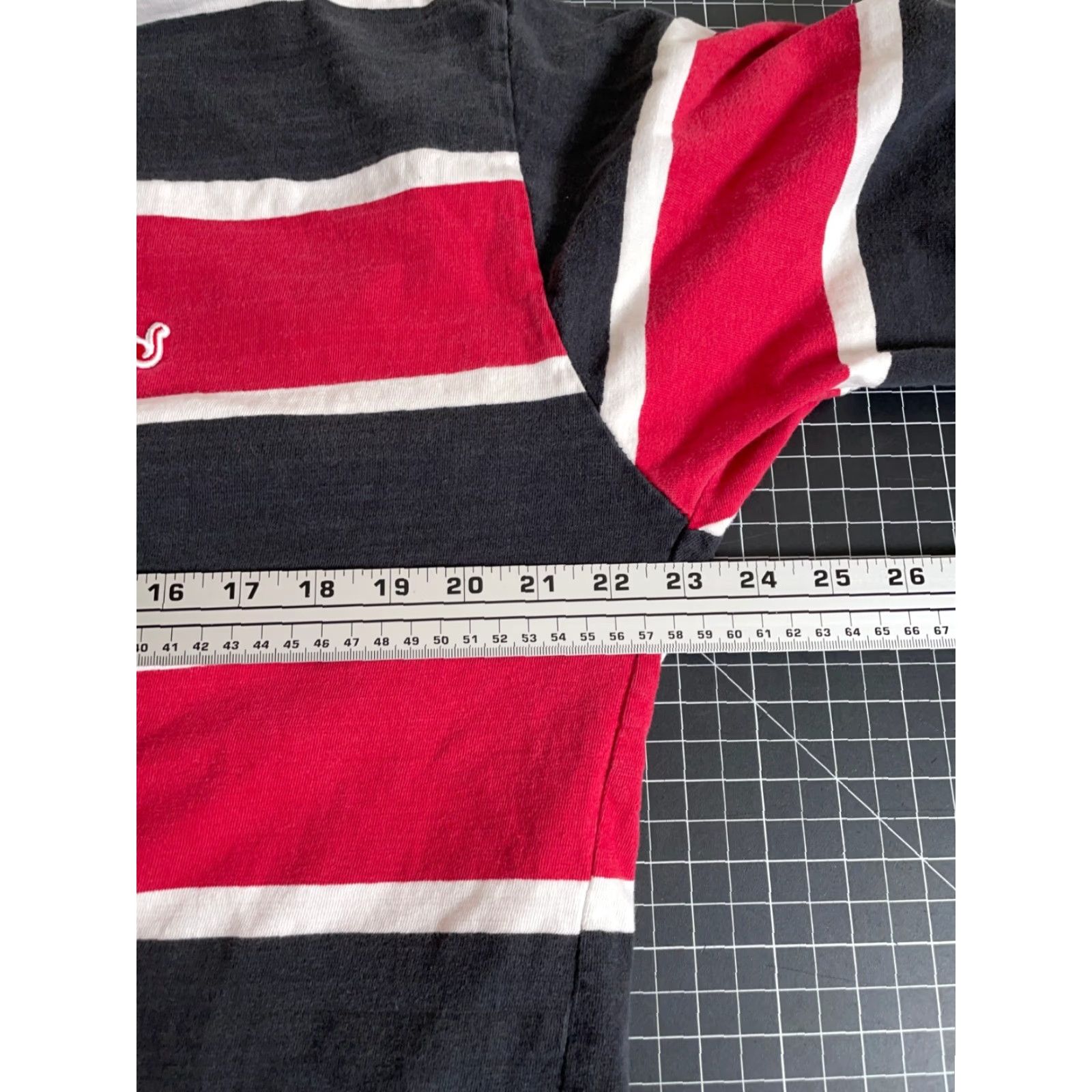 Vintage VINTAGE Drunknmunky Rugby Polo Shirt Long Sleeve Men XL Red Black Striped 90s Retro Cotton-Poly blend Embroidered Collar Polo Shirt Mens Size US XL / EU 56 / 4 - 5 Thumbnail
