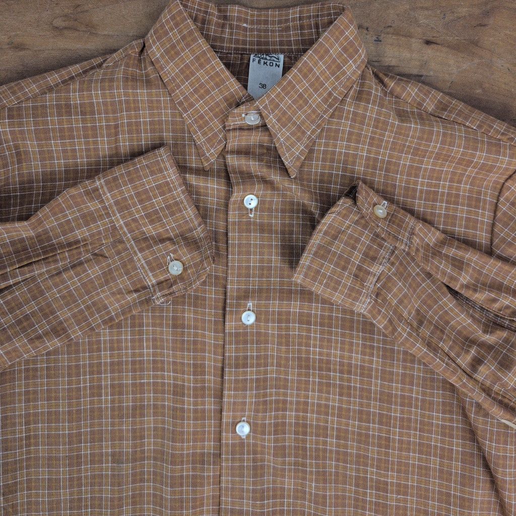Vintage Deadstock Fekon Communist Ea Hungarian Plaid Shirt Small 38 Size US S / EU 44-46 / 1 - 3 Thumbnail