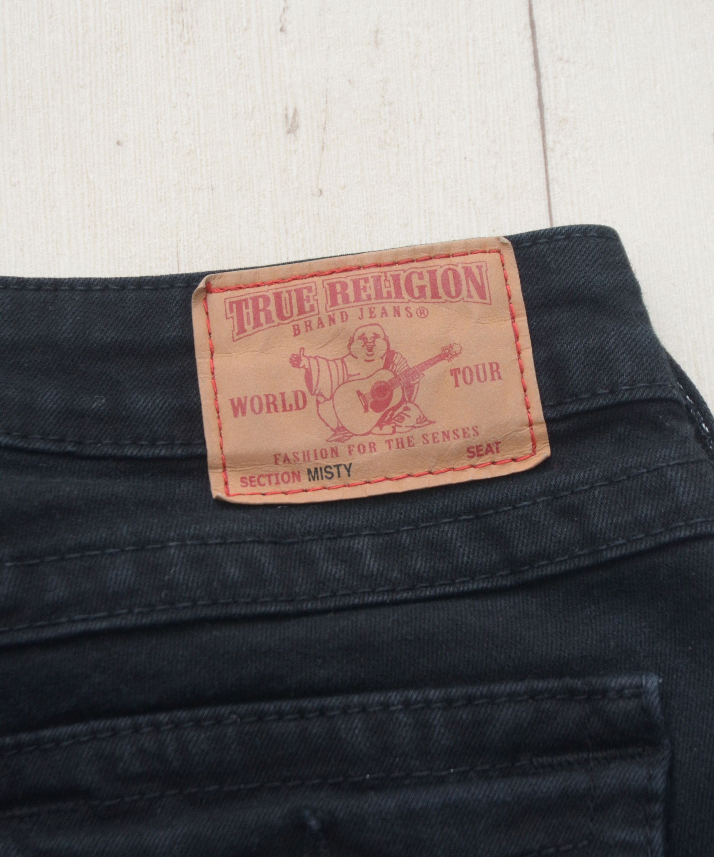True Religion × Vintage Vintage True Religion Jeans Made in USA Misty Black Y2K Size 27" / US 4 / IT 40 - 3 Thumbnail