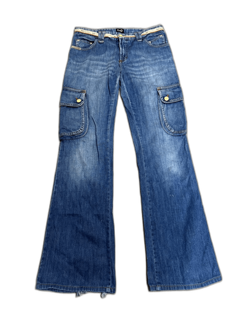 Dolce & Gabbana Vintage Dolce&Gabbana Cargo Jeans Size 28" / US 6 / IT 42 - 1 Thumbnail