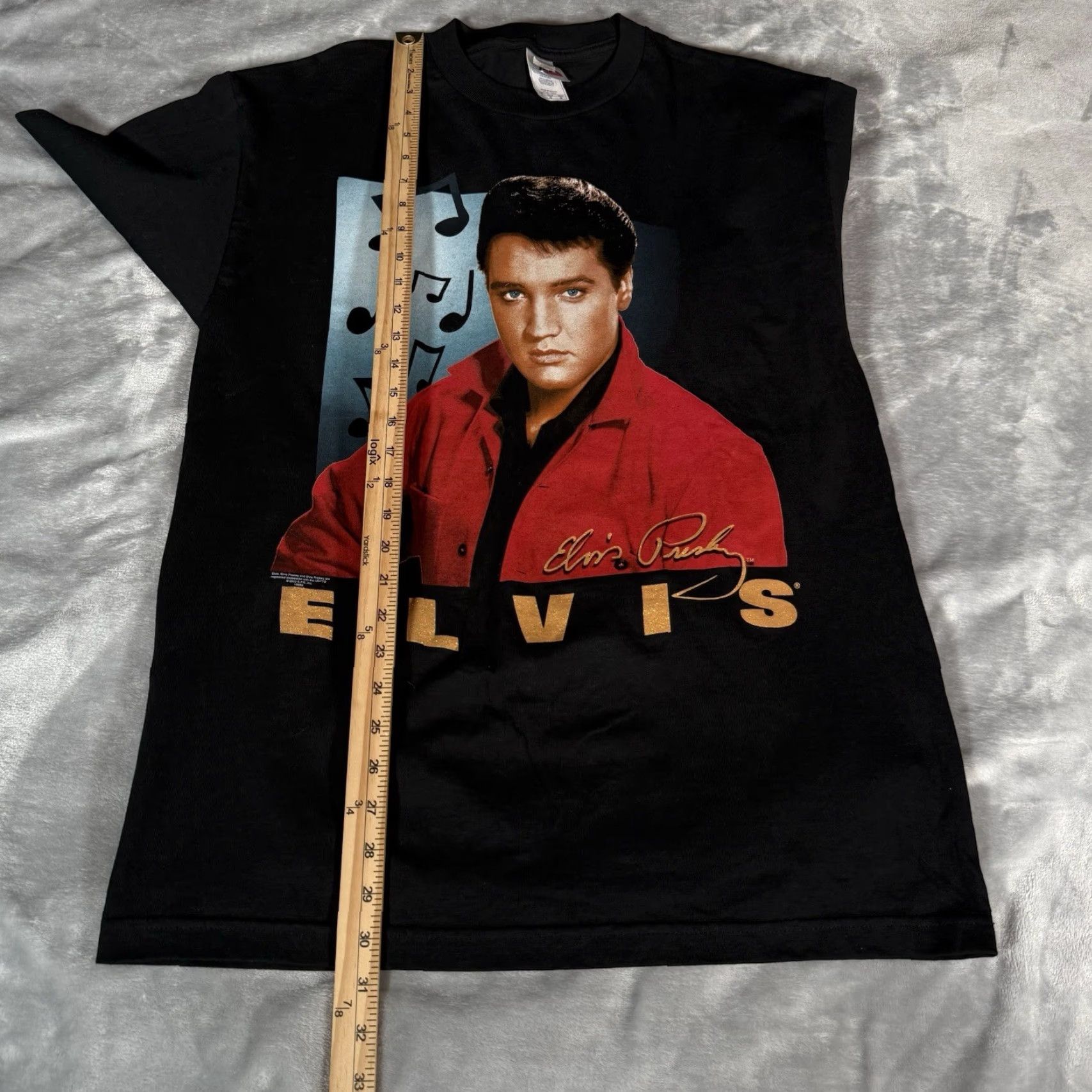 Vintage VINTAGE Elvis Presley Graphic T-Shirt Men L Slim Fit Black 2000s Y2K Music Size US L / EU 52-54 / 3 - 6 Thumbnail