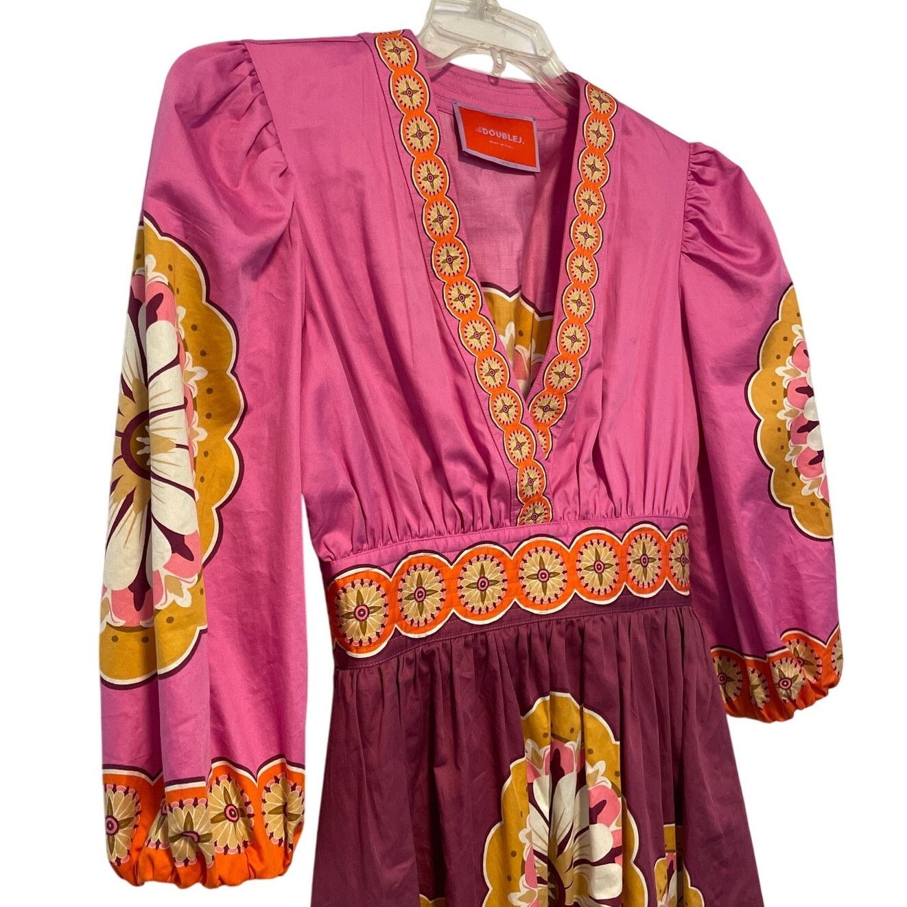 La DoubleJ La DoubleJ Margherita Dress Napoli Plates Placee Pink XS Size XS / US 0-2 / IT 36-38 - 6 Thumbnail