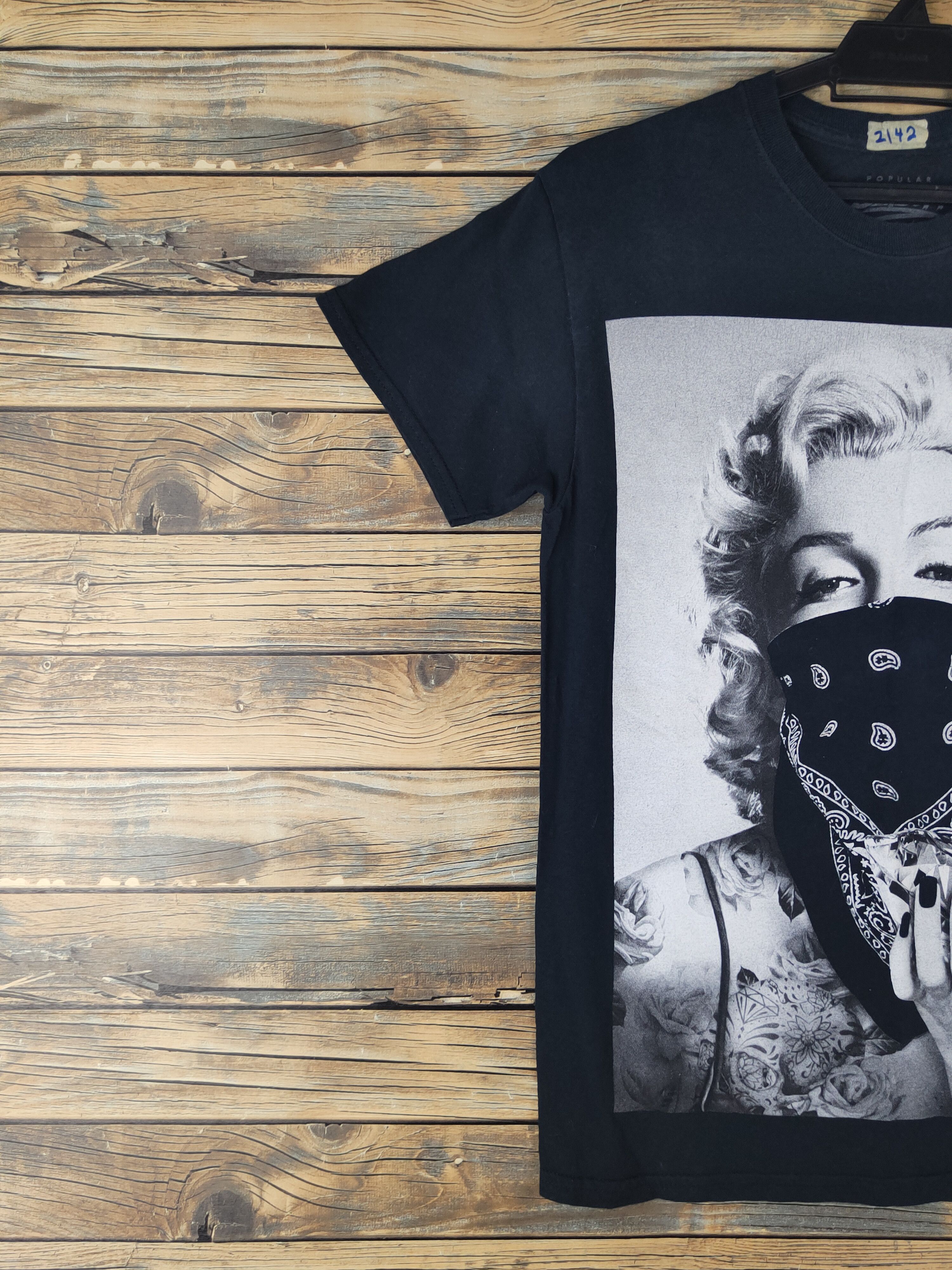 Band Tees DL Popular Poison Navy Short Sleeve T-shirt #2142 Size US S / EU 44-46 / 1 - 4 Thumbnail