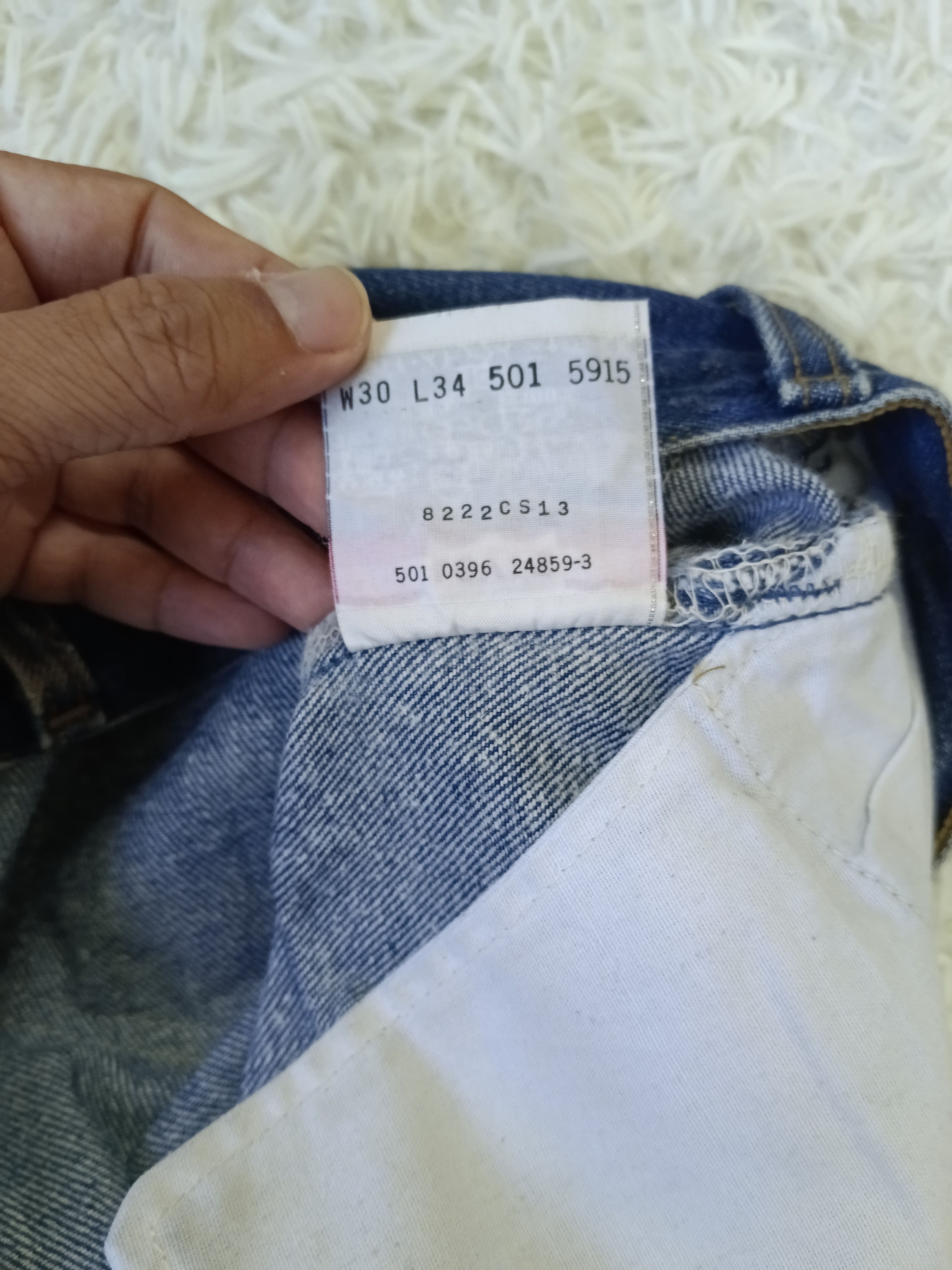 Levi's Vintage Clothing VINTAGE 90s LEVIS 501 DENIM PANTS Size US 29 - 8 Thumbnail