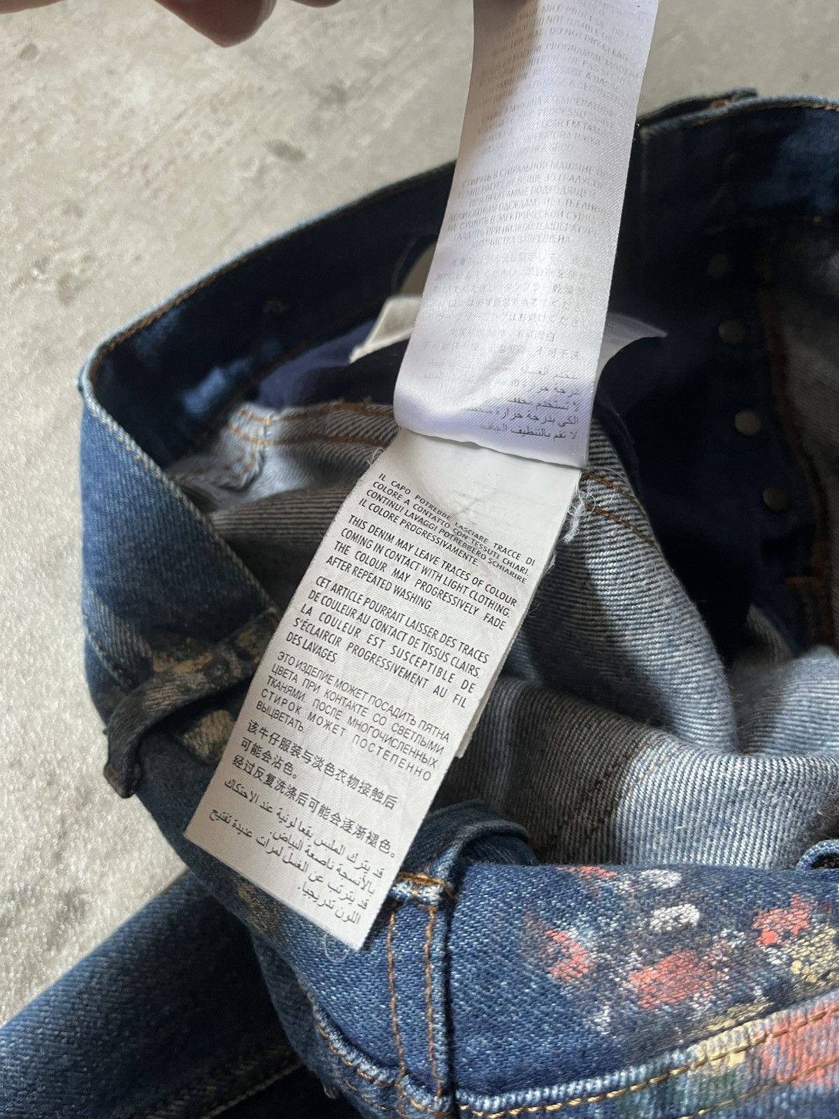 Gucci Gucci A/W 16 Hand Painted Floral jeans blue rare Size US 32 / EU 48 - 20 Thumbnail