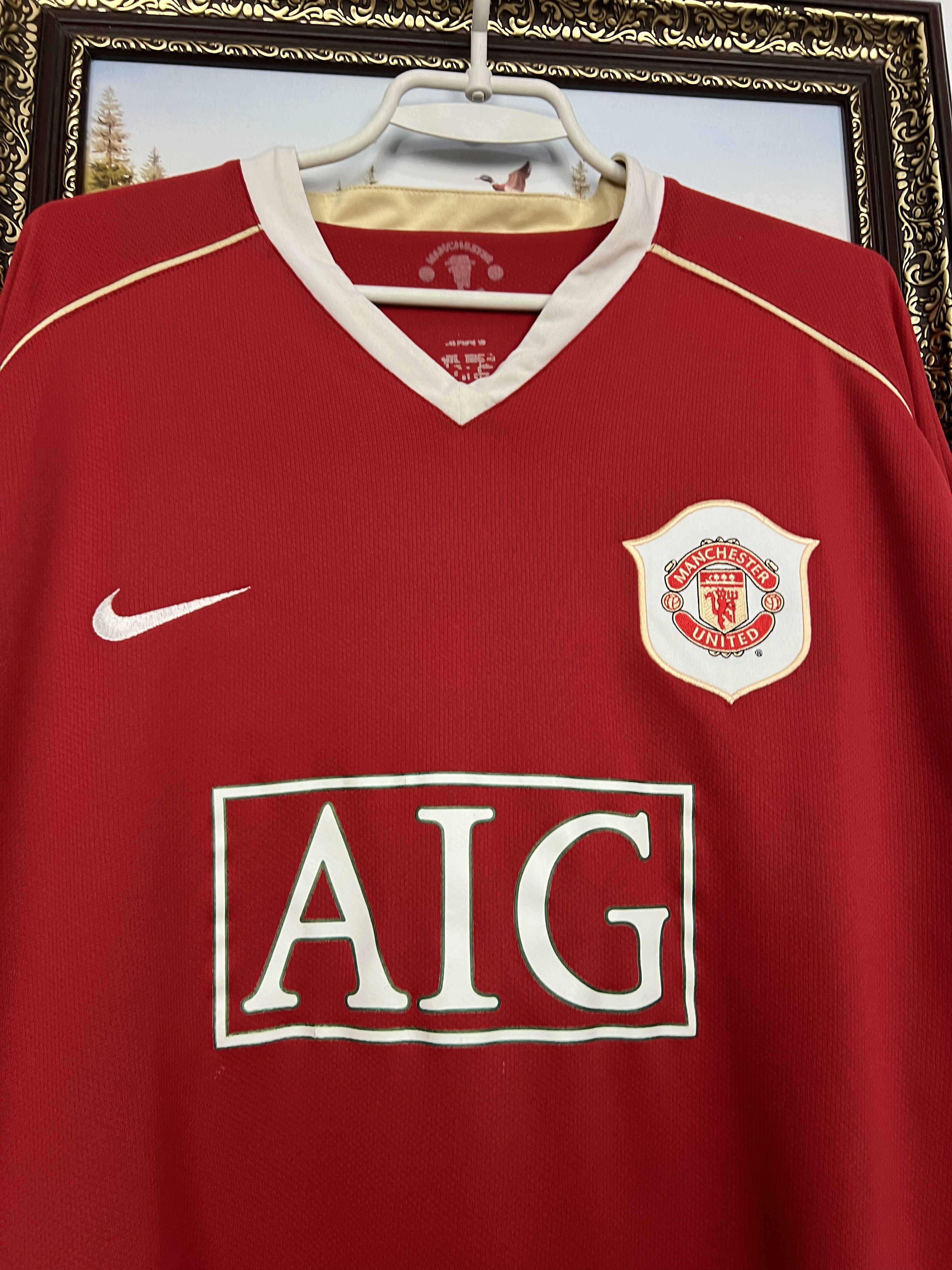 Nike Manchester United Home football shirt Soccer Jersey Trikot Size US XXL / EU 58 / 5 - 3 Thumbnail