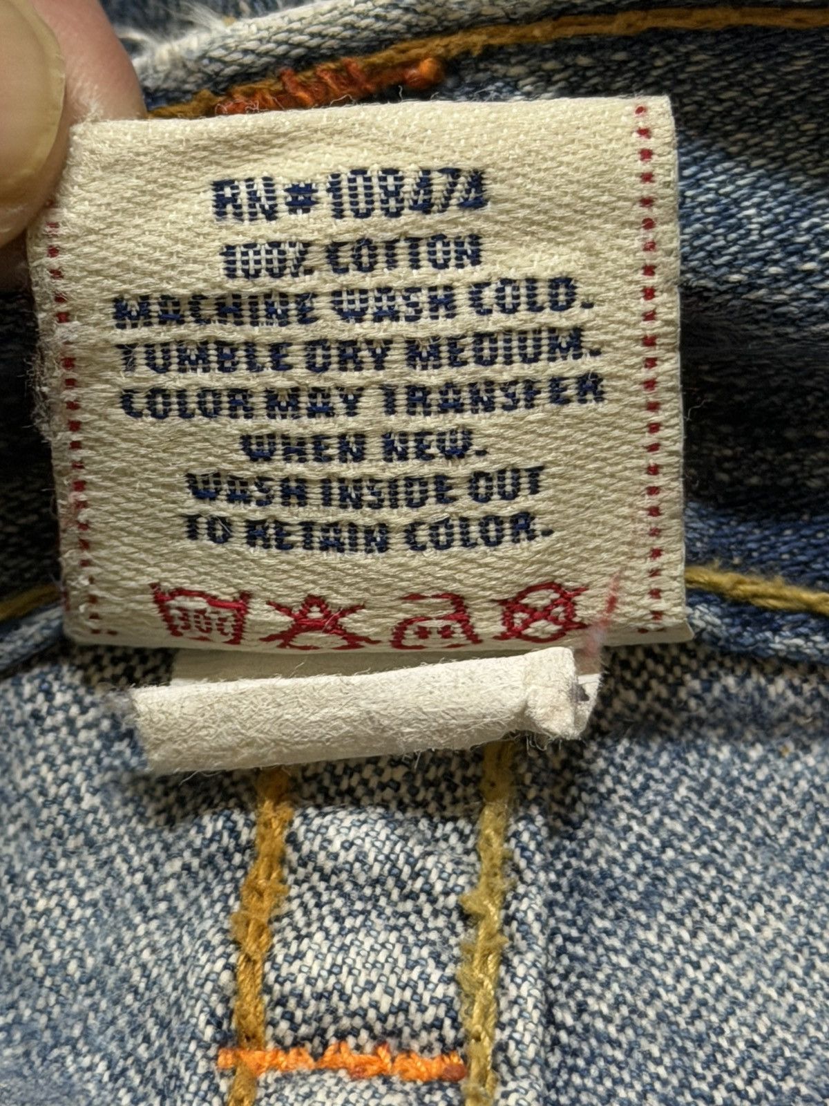 True Religion Vintage 90s True Religion Light Blue Faded Spiral Leg Flared Size US 29 - 6 Thumbnail