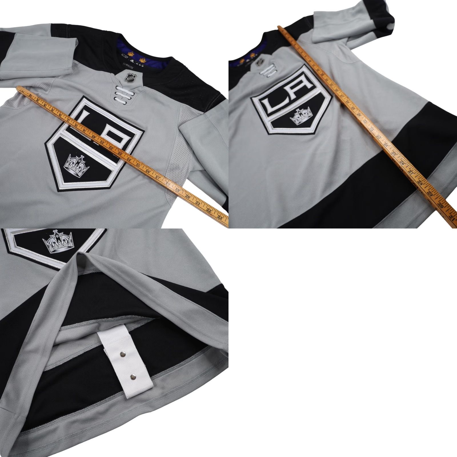 Adidas VINTAGE Adidas LA Kings Hockey Jersey Mens 46 / Medium Gray Adidas Authentic LA Kings Mens Hockey Jersey 46 / Medium Gray Mens Hockey Jersey Size US M / EU 48-50 / 2 - 8 Thumbnail
