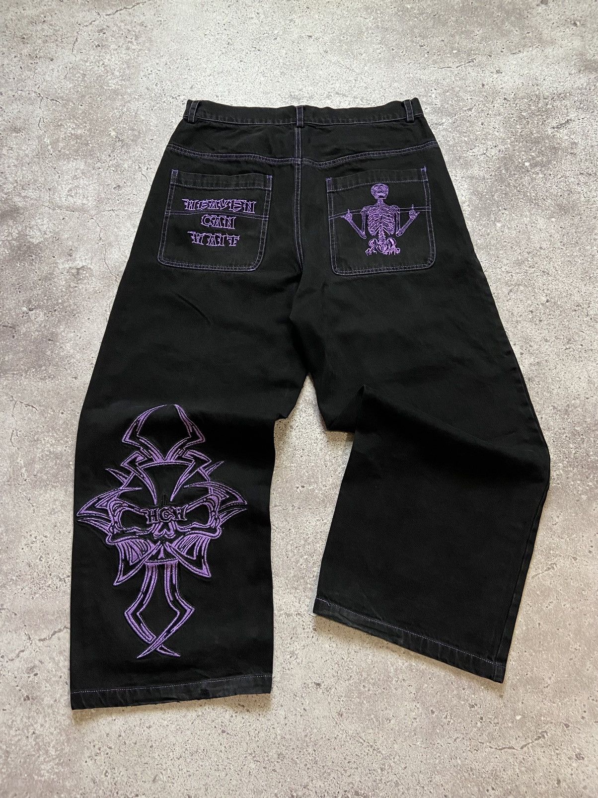 Vintage Heaven can wait - Purple Jeans Size US 32 / EU 48 - 1 Thumbnail