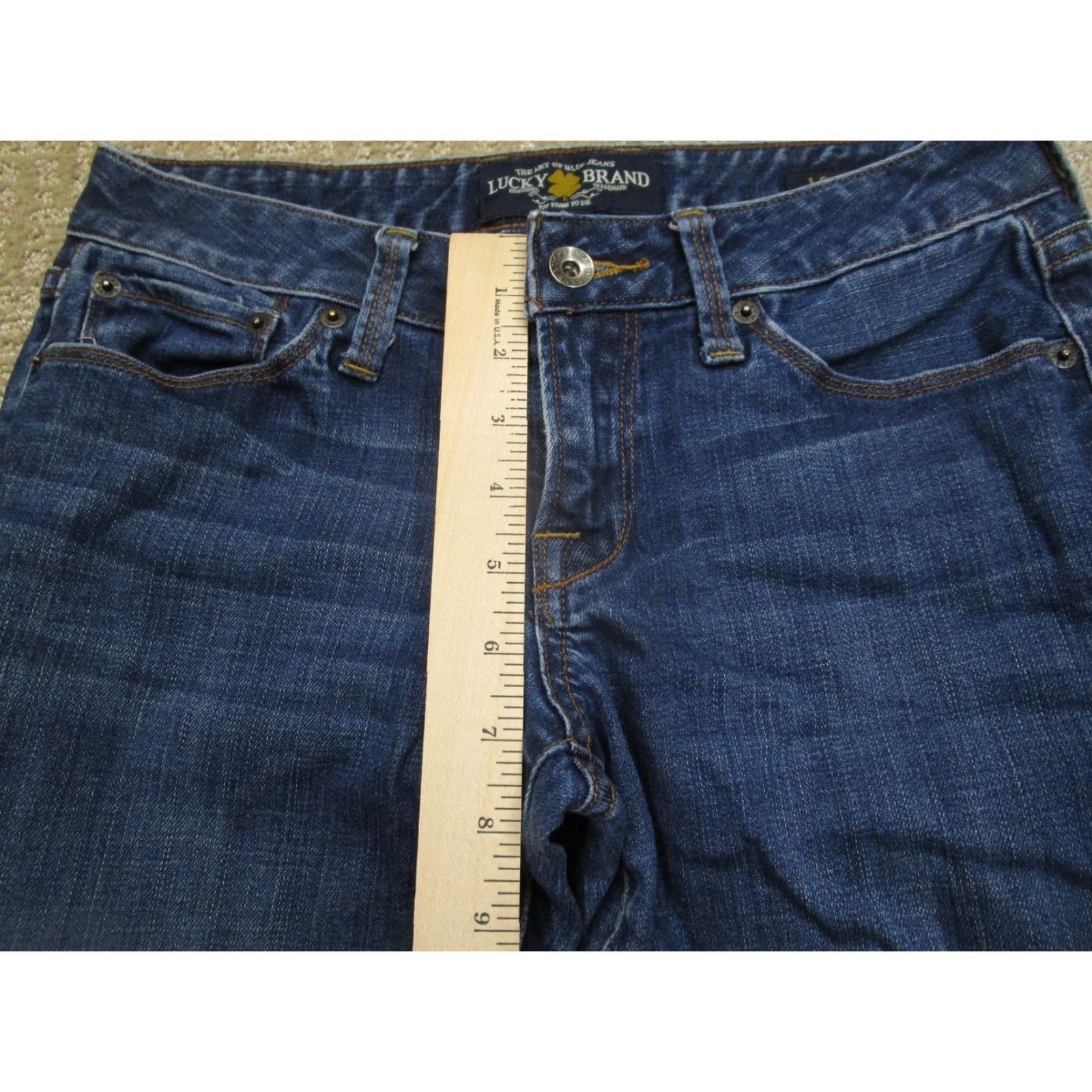 Lucky Brand Lucky Brand Jeans Women 26 Blue Lola Skinny Low Rise Denim Dark Wash Pants Slim Trousers Womens Jeans 5-Pocket Stretch Size 26" / US 2 / IT 38 - 6 Thumbnail