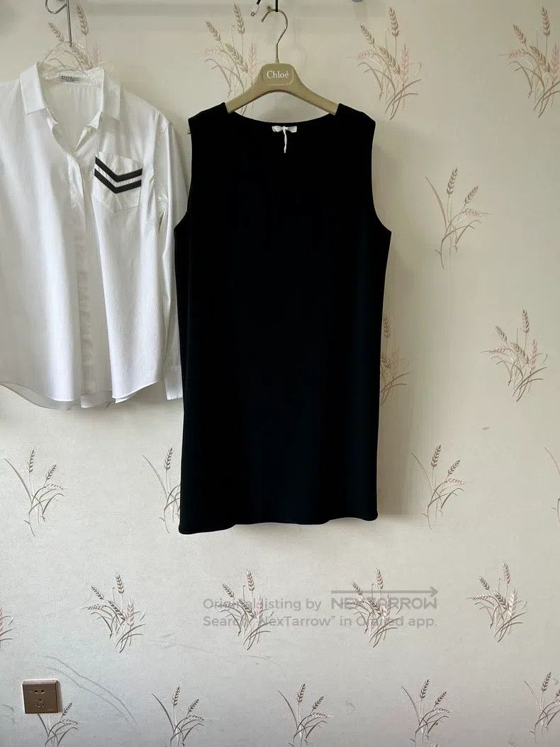The Row The row Black Straight-Up Dress Size L / US 10 / IT 46 - 1 Thumbnail