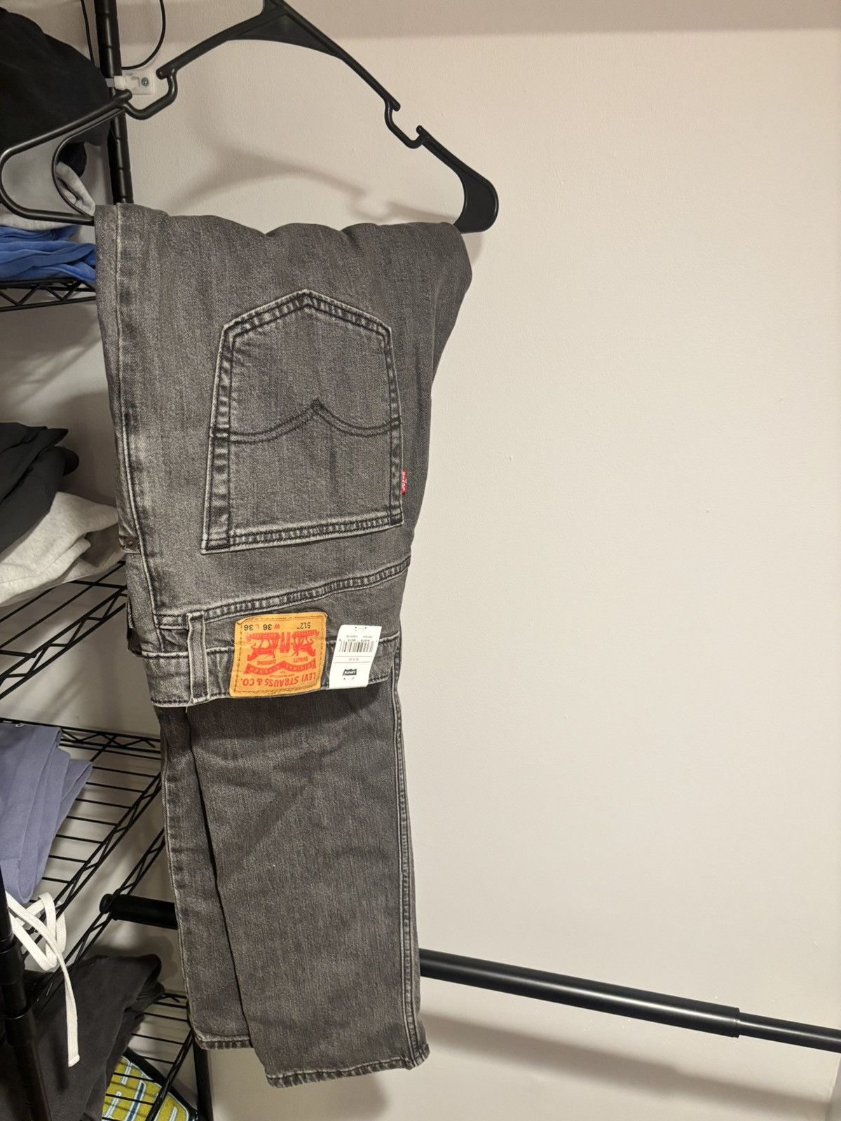Levi's Dark Grey Levi 512 Jeans Size 36x36 Size US 36 / EU 52 - 1 Thumbnail