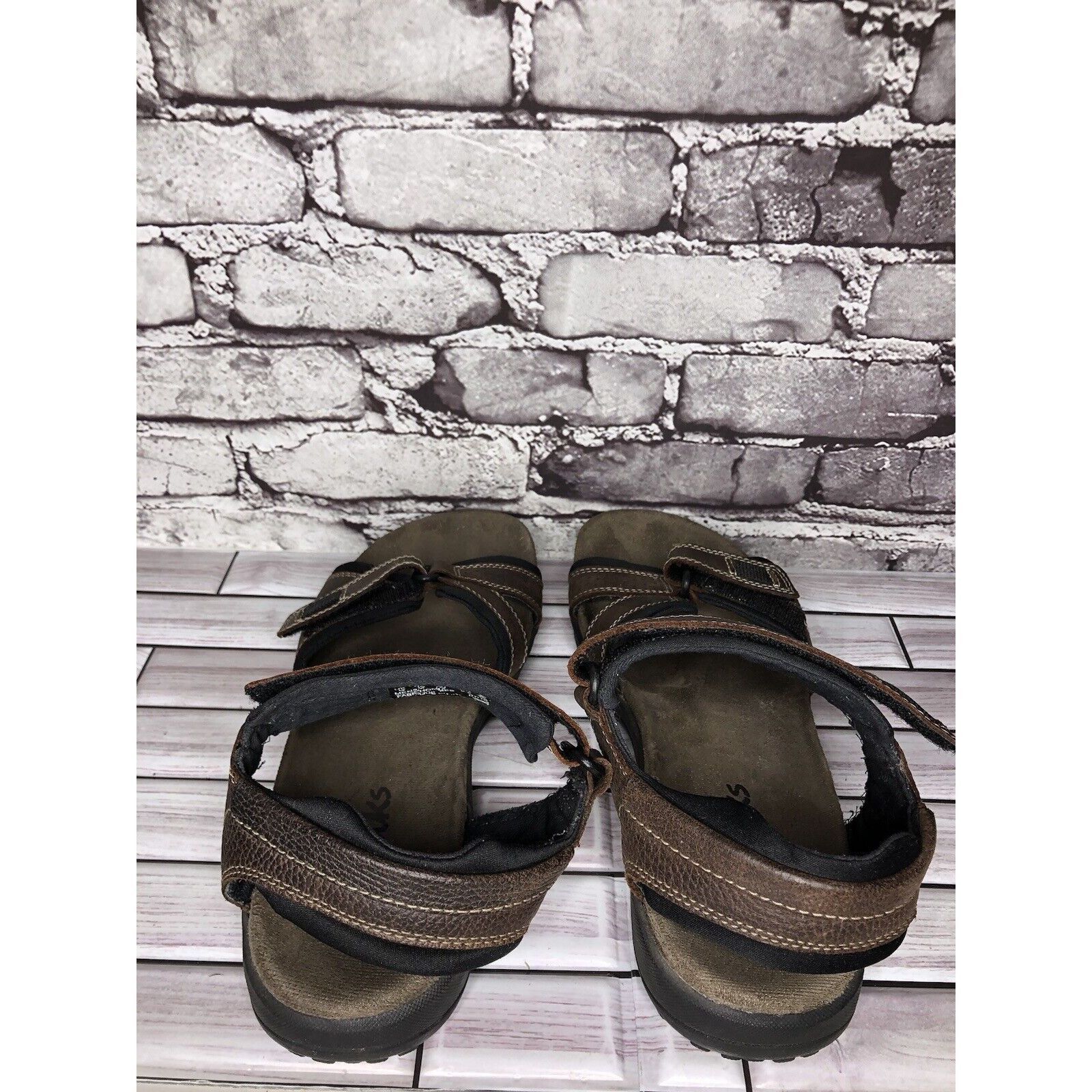 Clarks Clarks Brown Leather Synthetic Hiking Outdoor Strap Sandals Size US 11 / EU 44 - 5 Thumbnail
