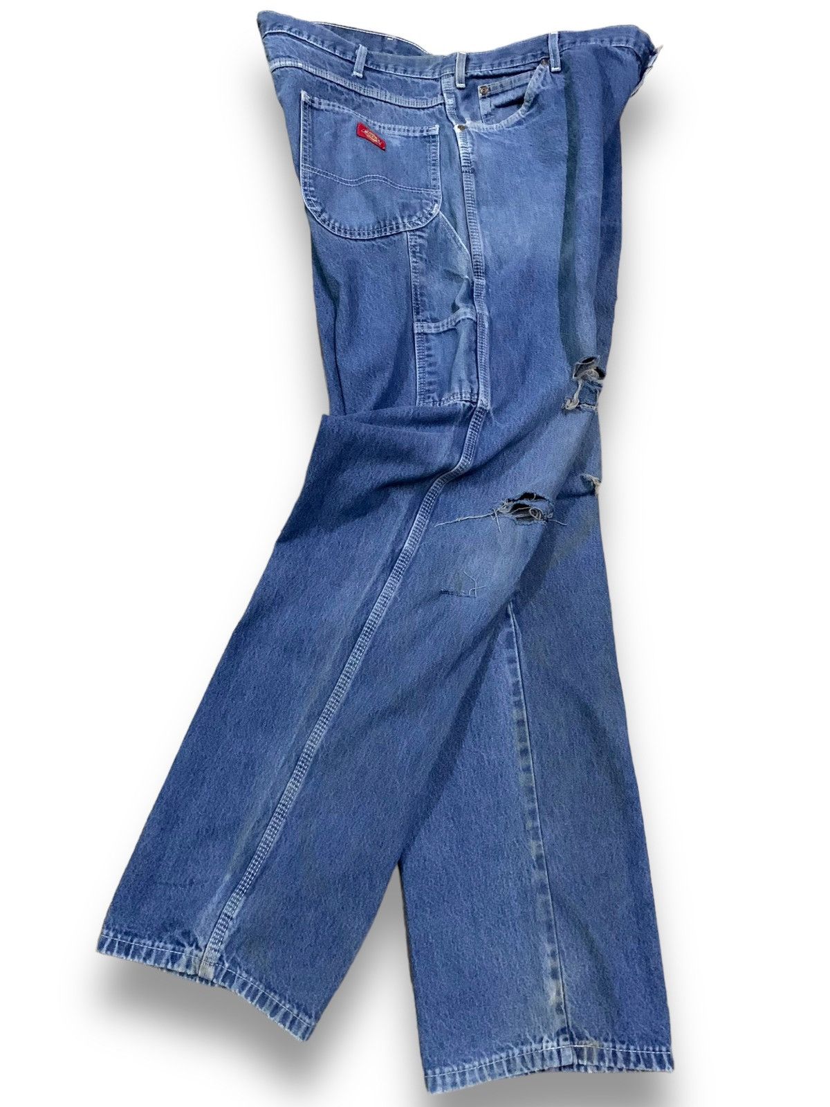 Dickies Vintage Dickies Blue Wash Baggy Distressed Carpenter Jeans Size US 40 / EU 56 - 3 Thumbnail