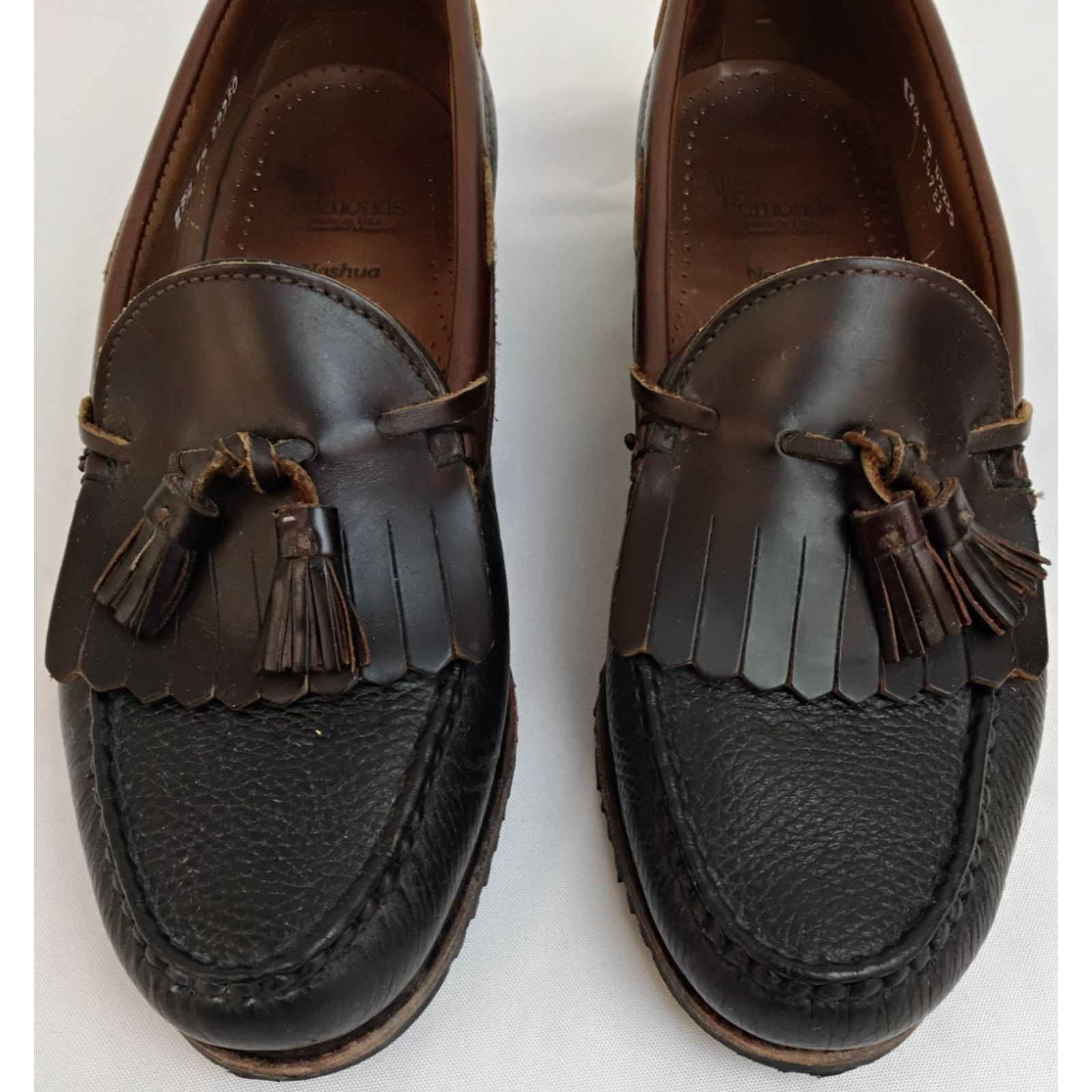 Allen Edmonds Allen Edmonds Nashua Tasseled Loafers Men's 9.5D Black Brown Size US 9.5 / EU 42-43 - 4 Thumbnail