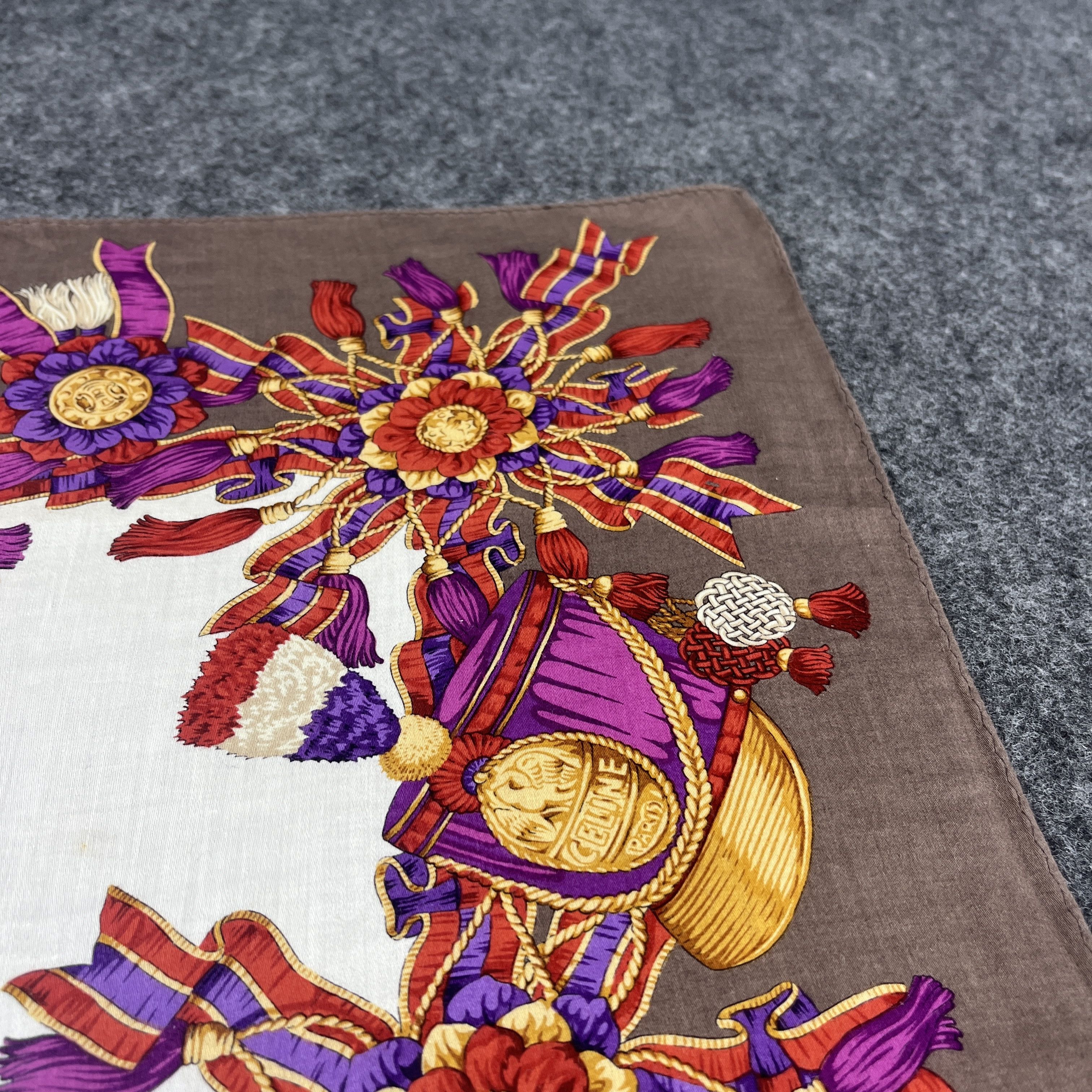 Vintage Celine Handkerchief / Bandana / Neckerchief B113 Size ONE SIZE - 8 Thumbnail