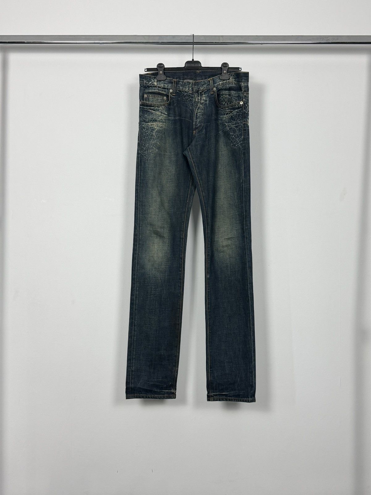 Dior Dior Homme by Hedi Slimane SS06 Crash Denim Jeans | Grailed
