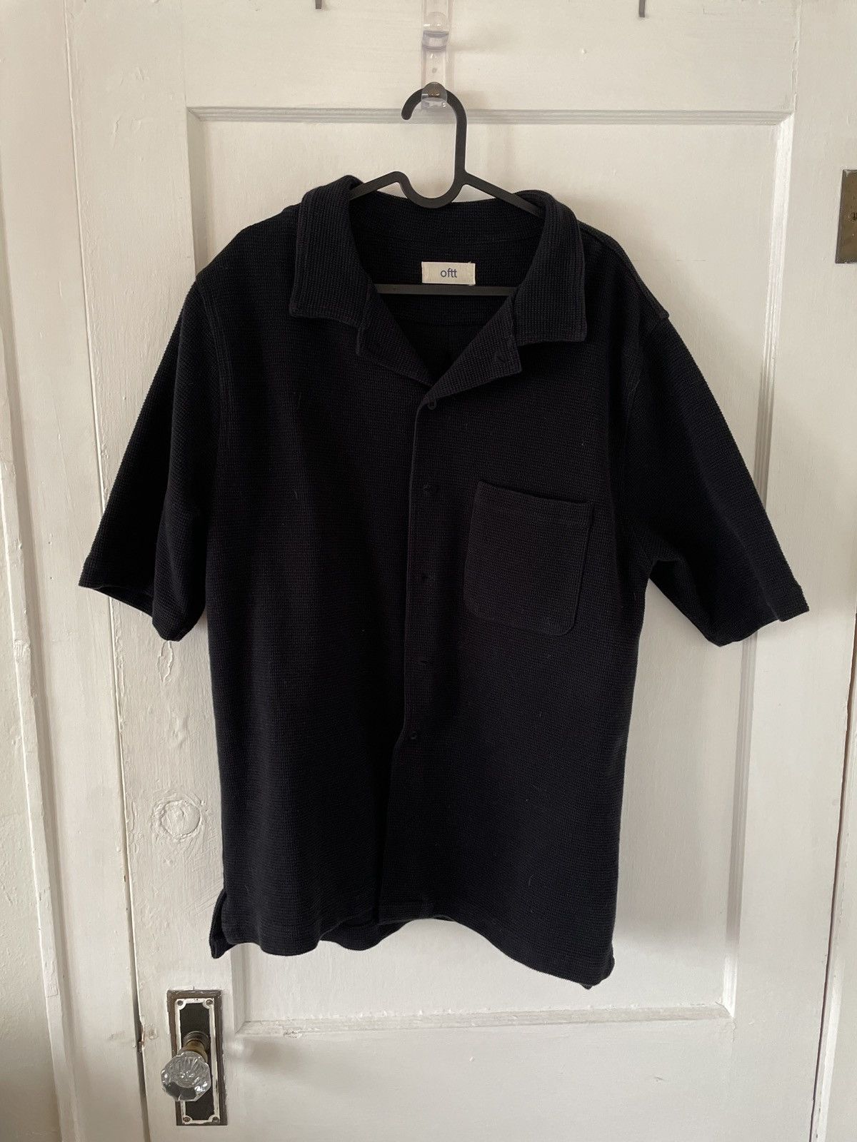 Other Offt Heavy Waffle Knit Button-Up Short Sleeve Size US XL / EU 56 / 4 - 4 Thumbnail