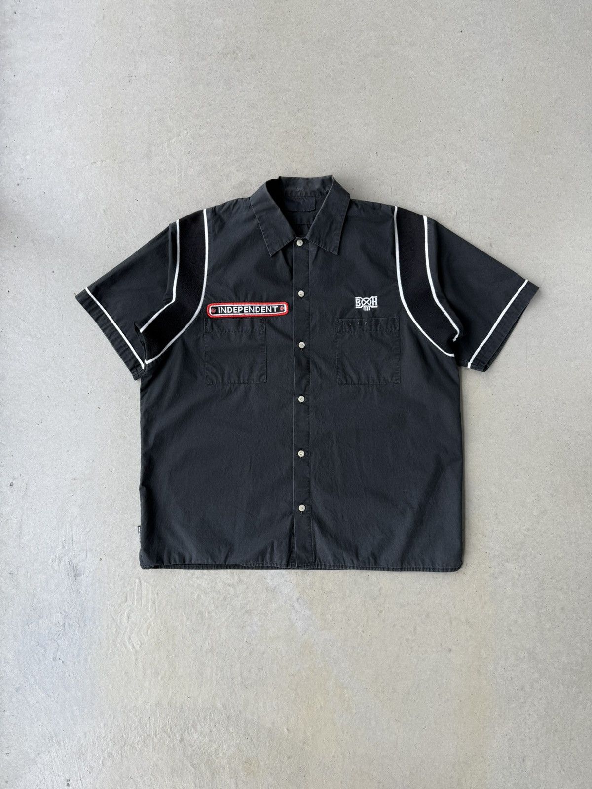 Bounty Hunter Bounty Hunter X Independent Truck Co. Patch Black Button Up Size US L / EU 52-54 / 3 - 1 Thumbnail