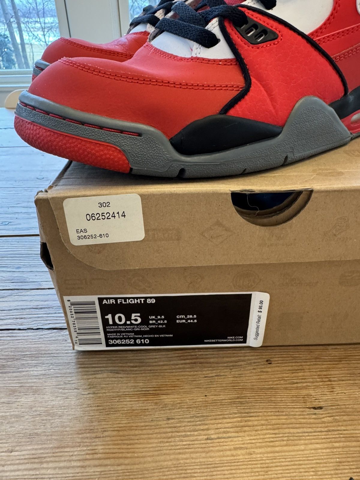 Nike Nike Air Flight 89 Hyper Red Size US 10.5 / EU 43-44 - 2 Thumbnail